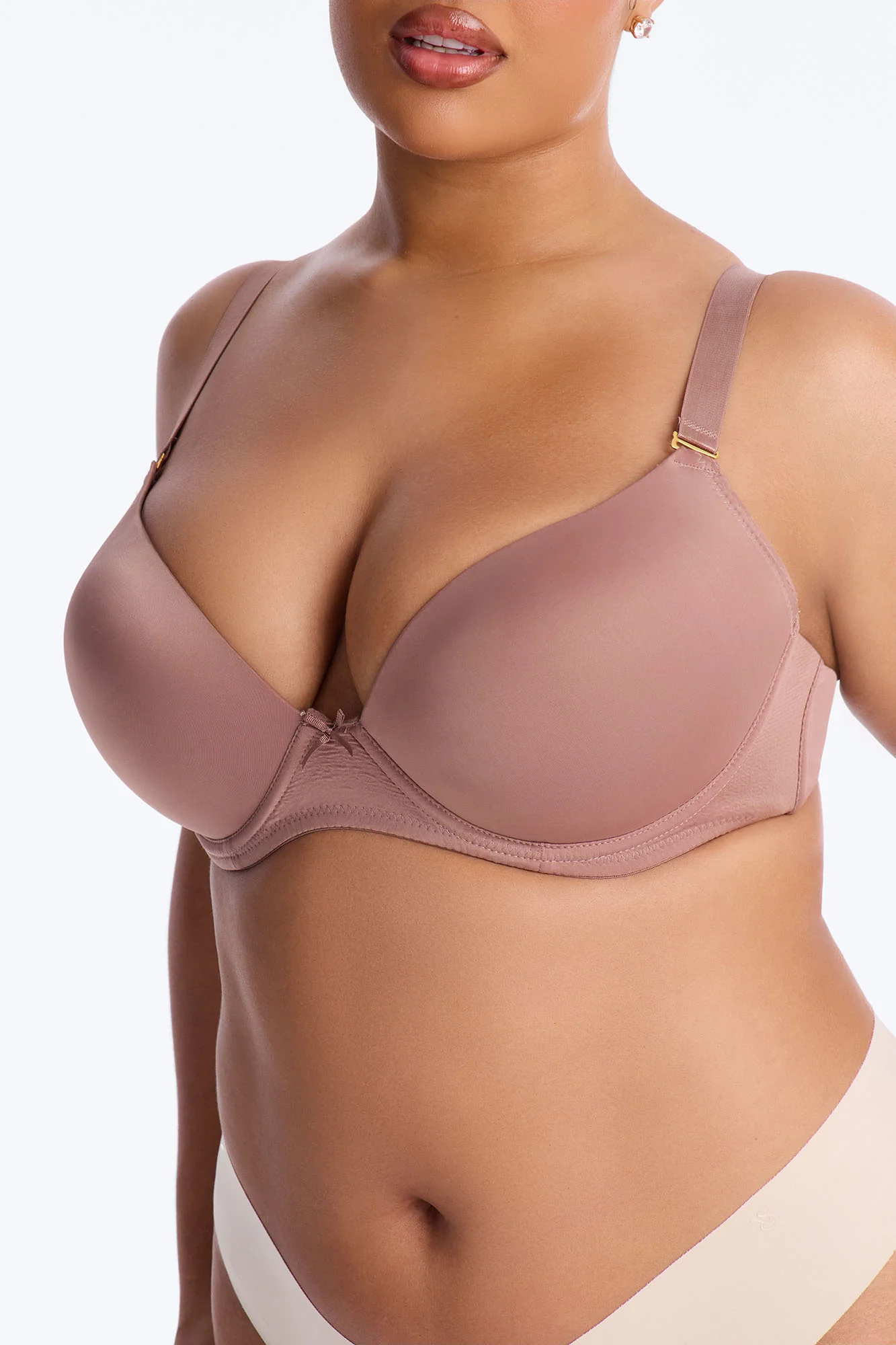 I Got You Push Up Tshirt Bra - Mocha