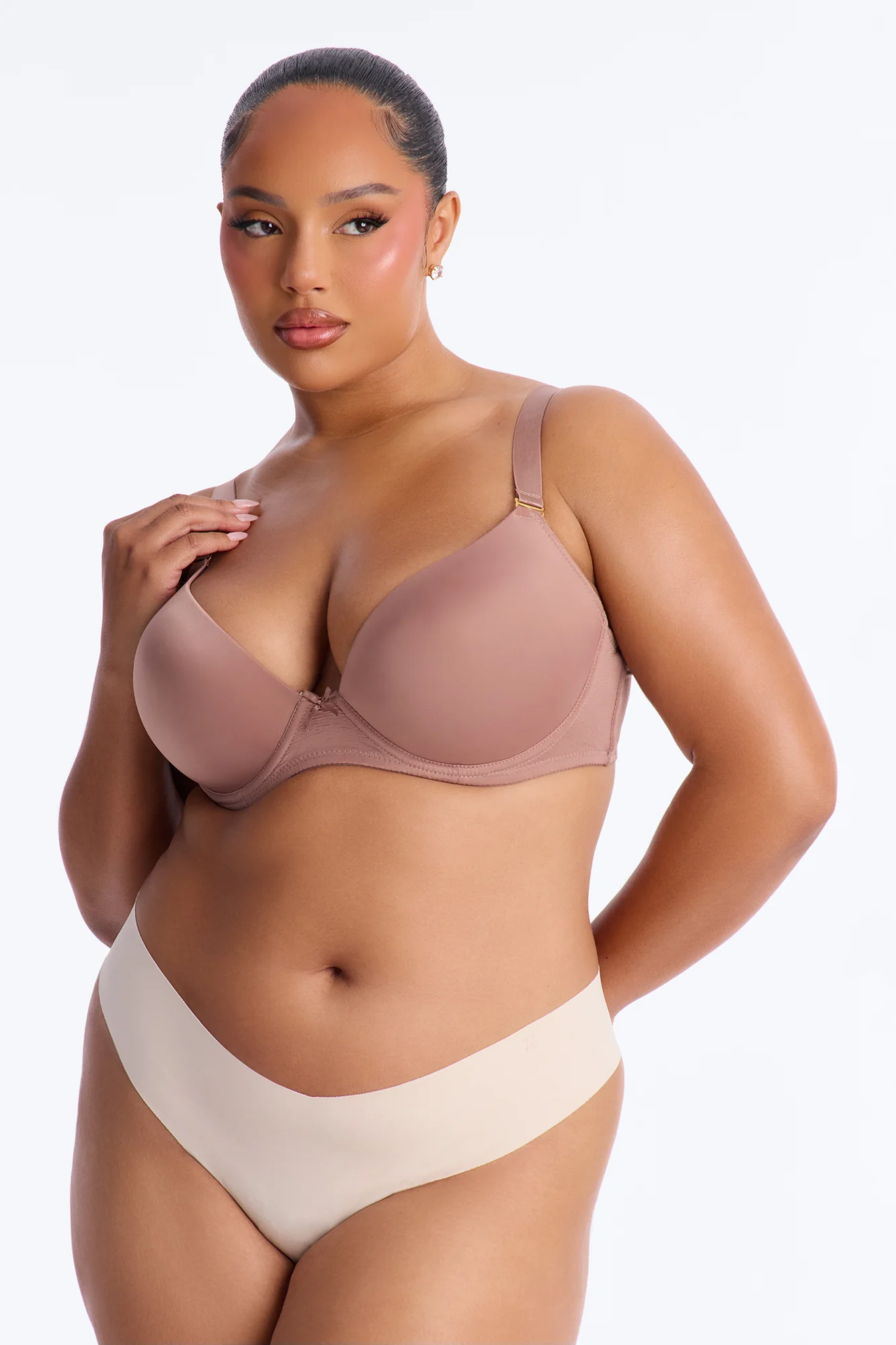 I Got You Push Up Tshirt Bra - Mocha - Image 2