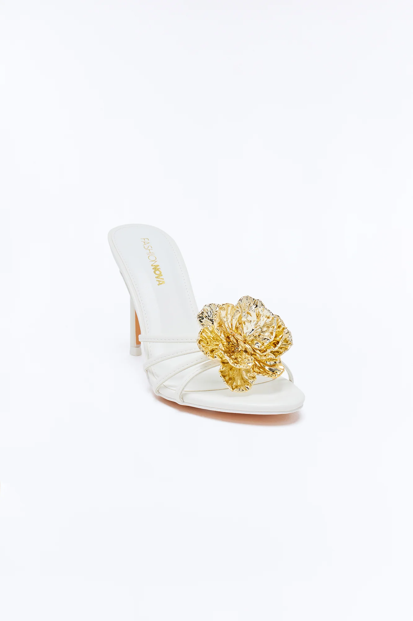 Iana Flower Stiletto Heels - White - Image 2