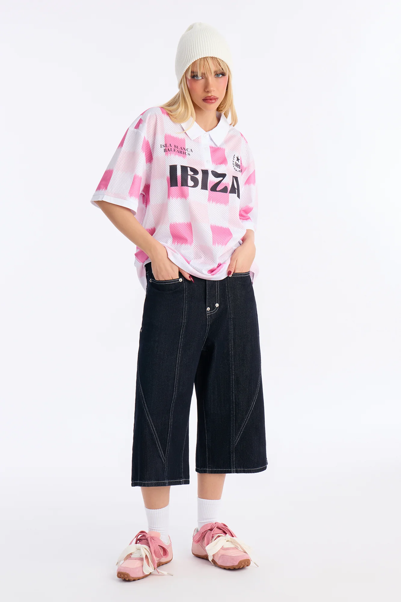 Ibiza Checkered Jersey - Pink/combo - Image 2