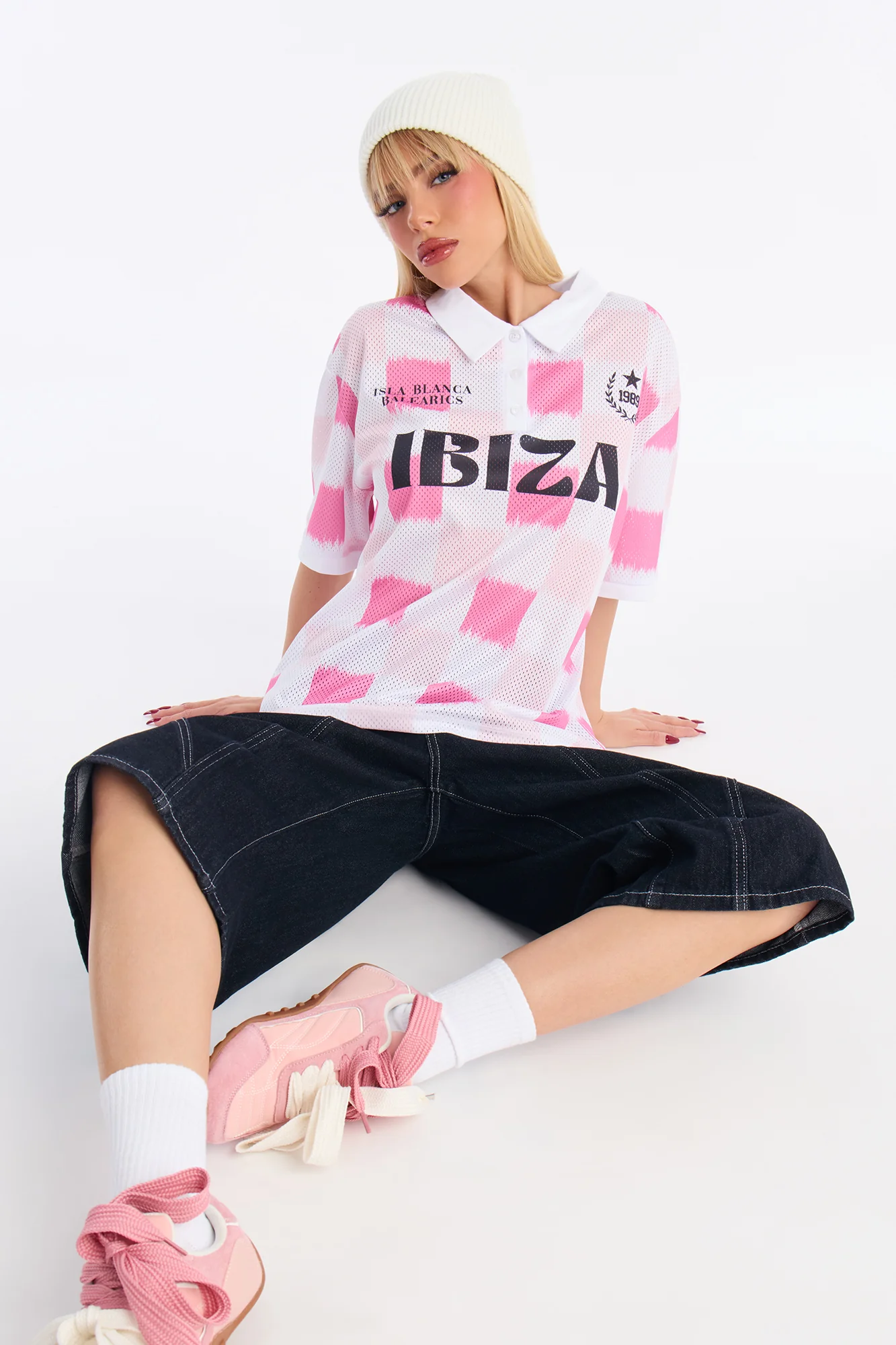 Ibiza Checkered Jersey - Pink/combo - Image 3