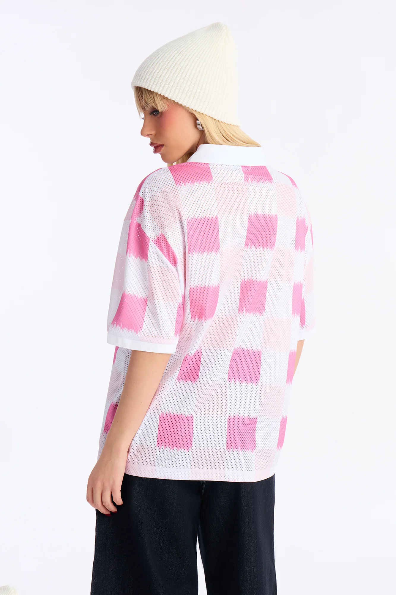 Ibiza Checkered Jersey - Pink/combo - Image 4