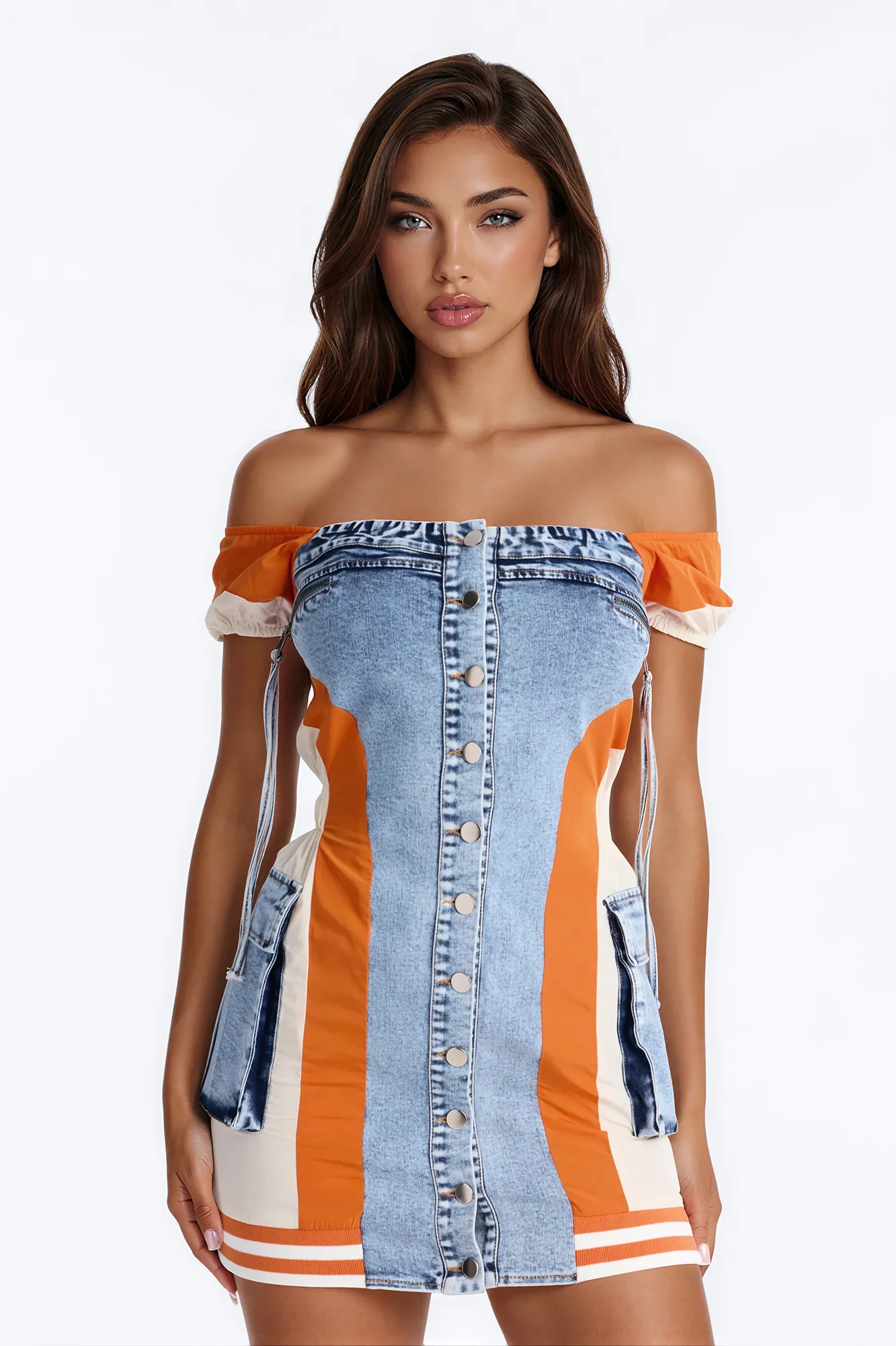 Iconic Sonic Denim Mini Dress - Denim - Image 2