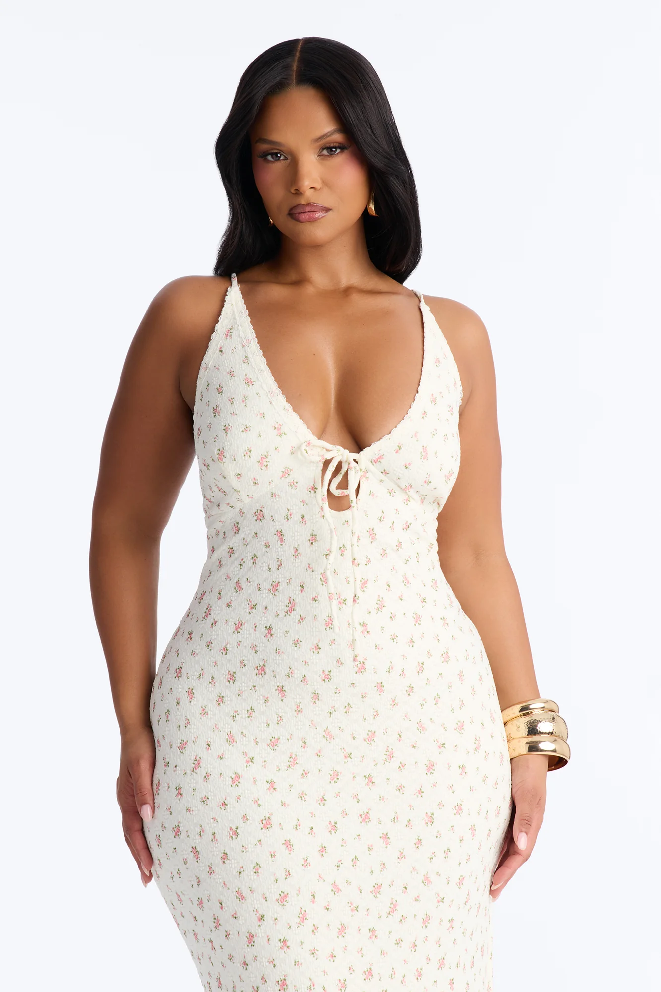 Iliana Floral Lace Maxi Dress - White/combo - Image 6