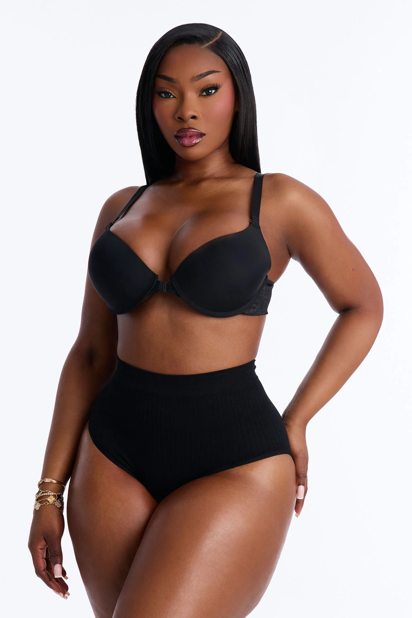 In High Demand Seamless Ribbed Brief Panty - Black - Image 5