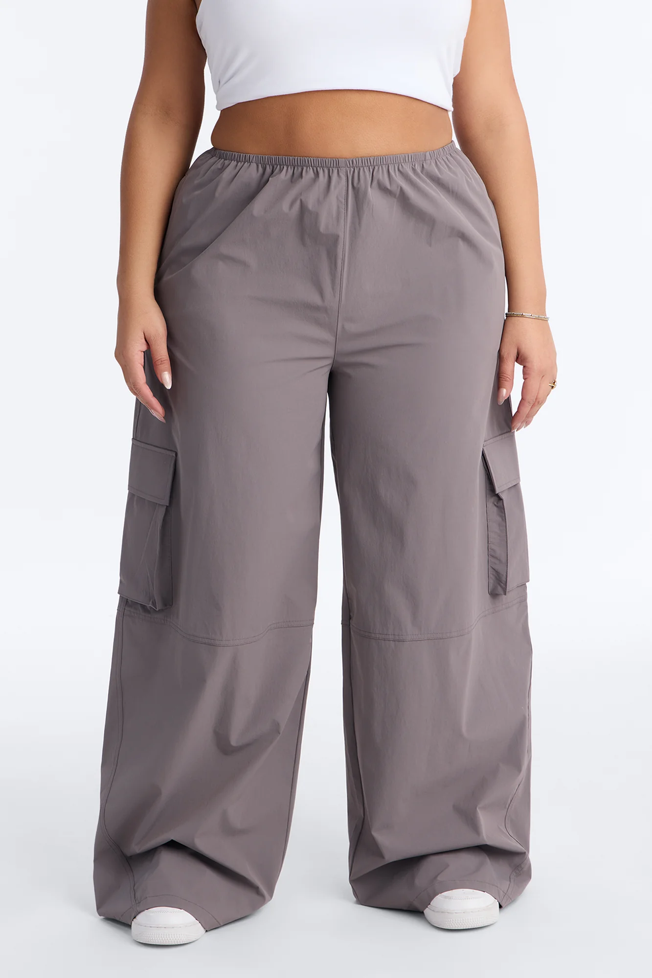 In Motion Cargo Windbreaker Lounge Pant - Charcoal - Image 6