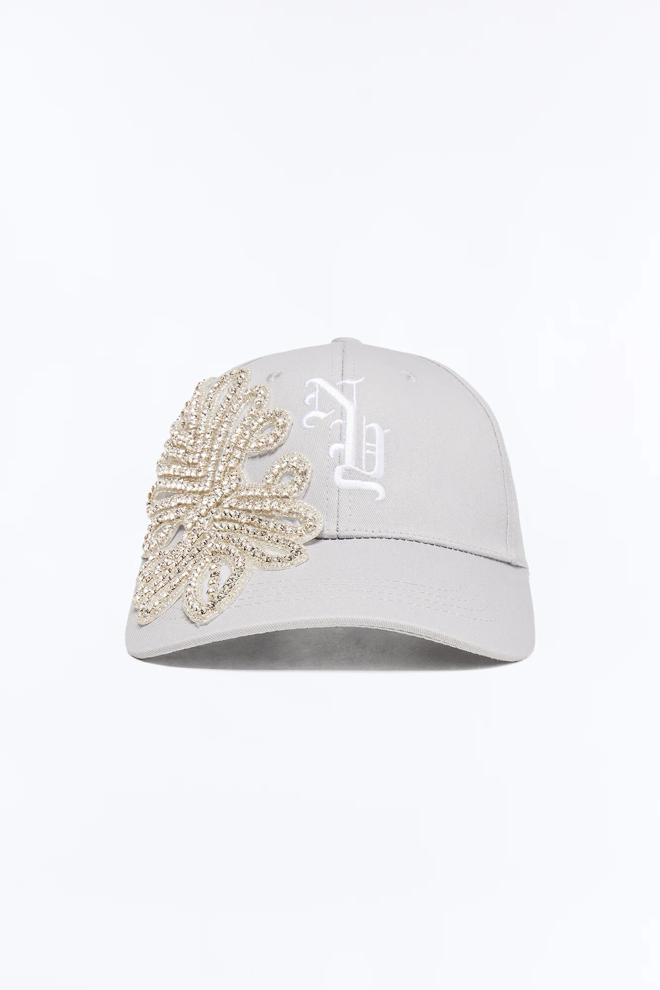 In My City NY Embellished Baseball Hat - Grey - Image 3