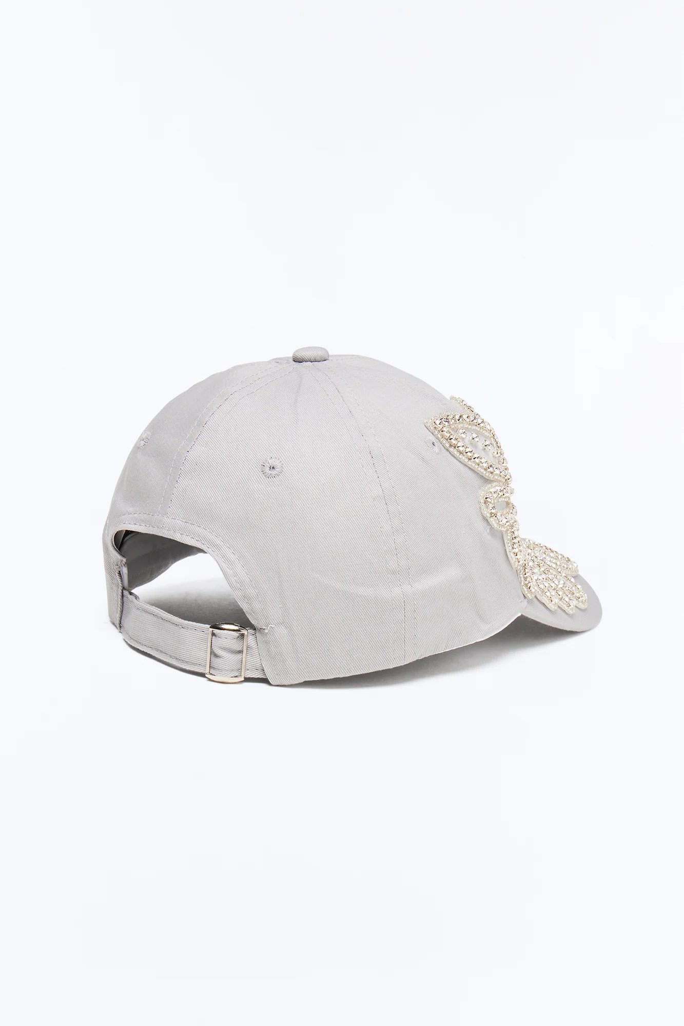 In My City NY Embellished Baseball Hat - Grey - Image 4