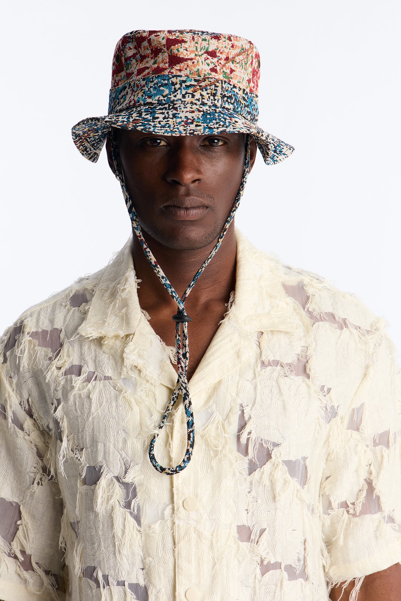 In The Disarray Tapestry Bucket Hat - Multi Color
