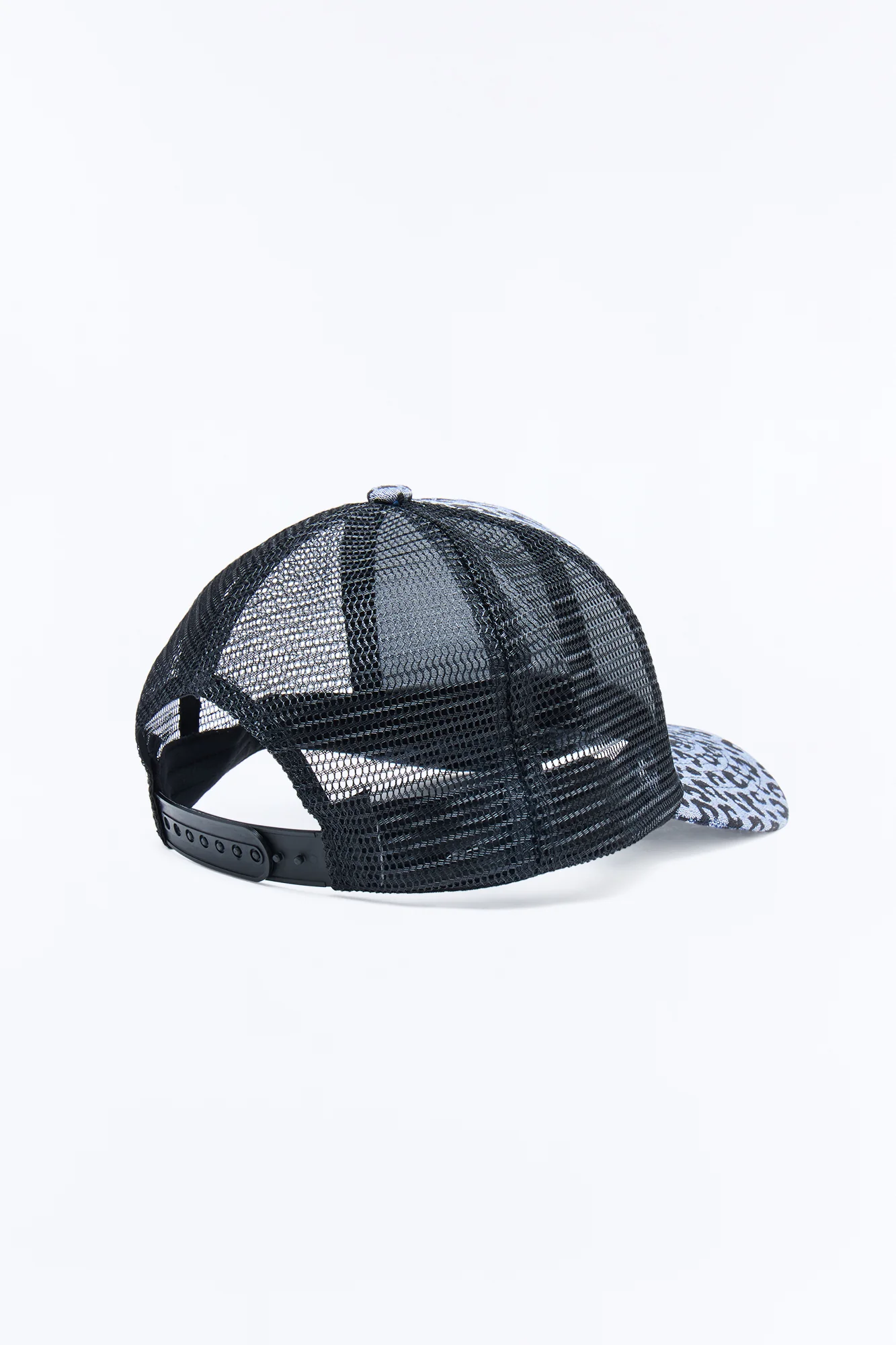 In The Wild Leopard Print Tapestry Snapback - Grey - Image 2