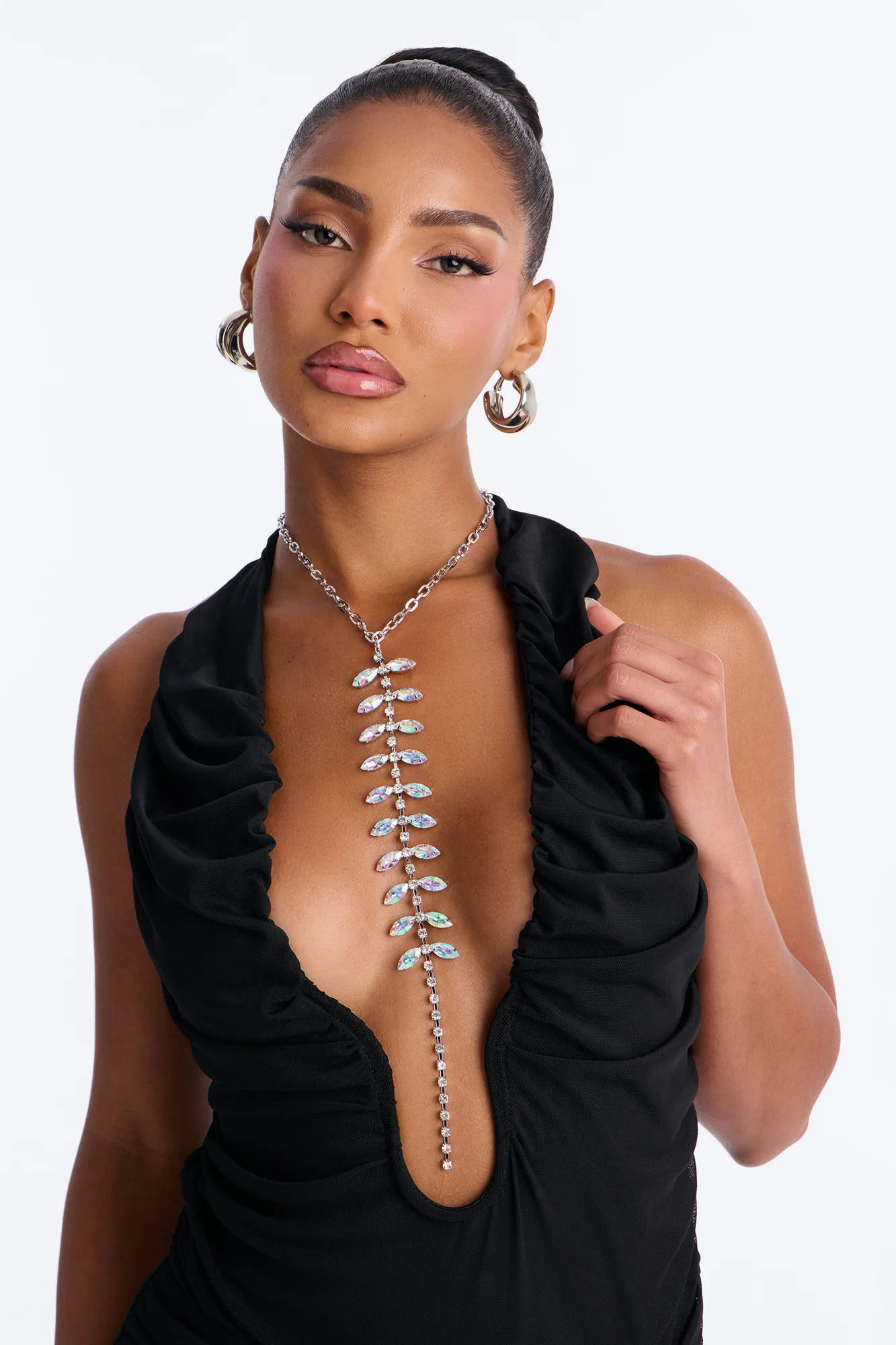 Indecision Lariat Necklace - Silver - Image 2