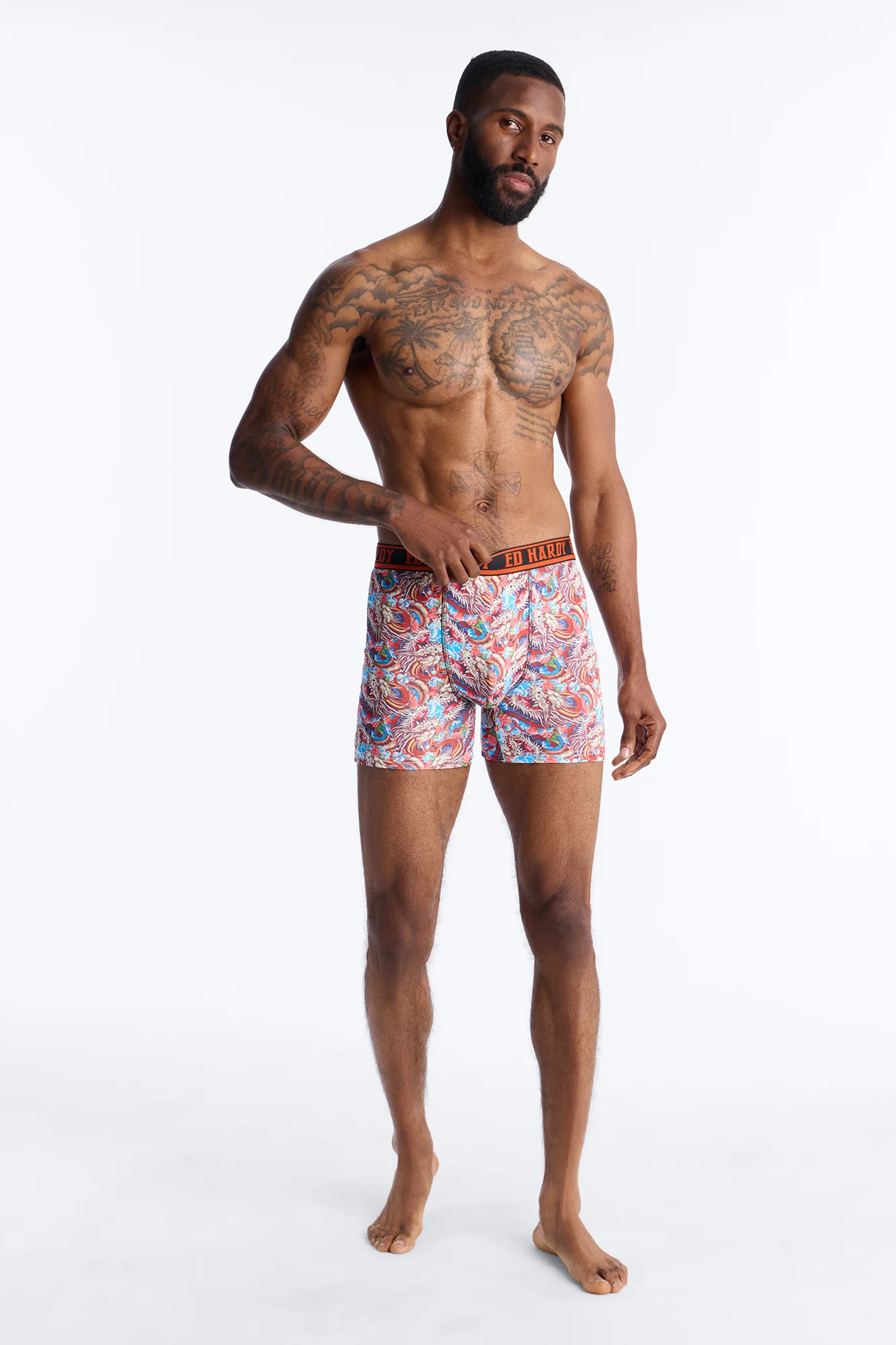 Inferno Scales Ed Hardy 2 Pack Cartoon Boxer Briefs - Multi Color - Image 3
