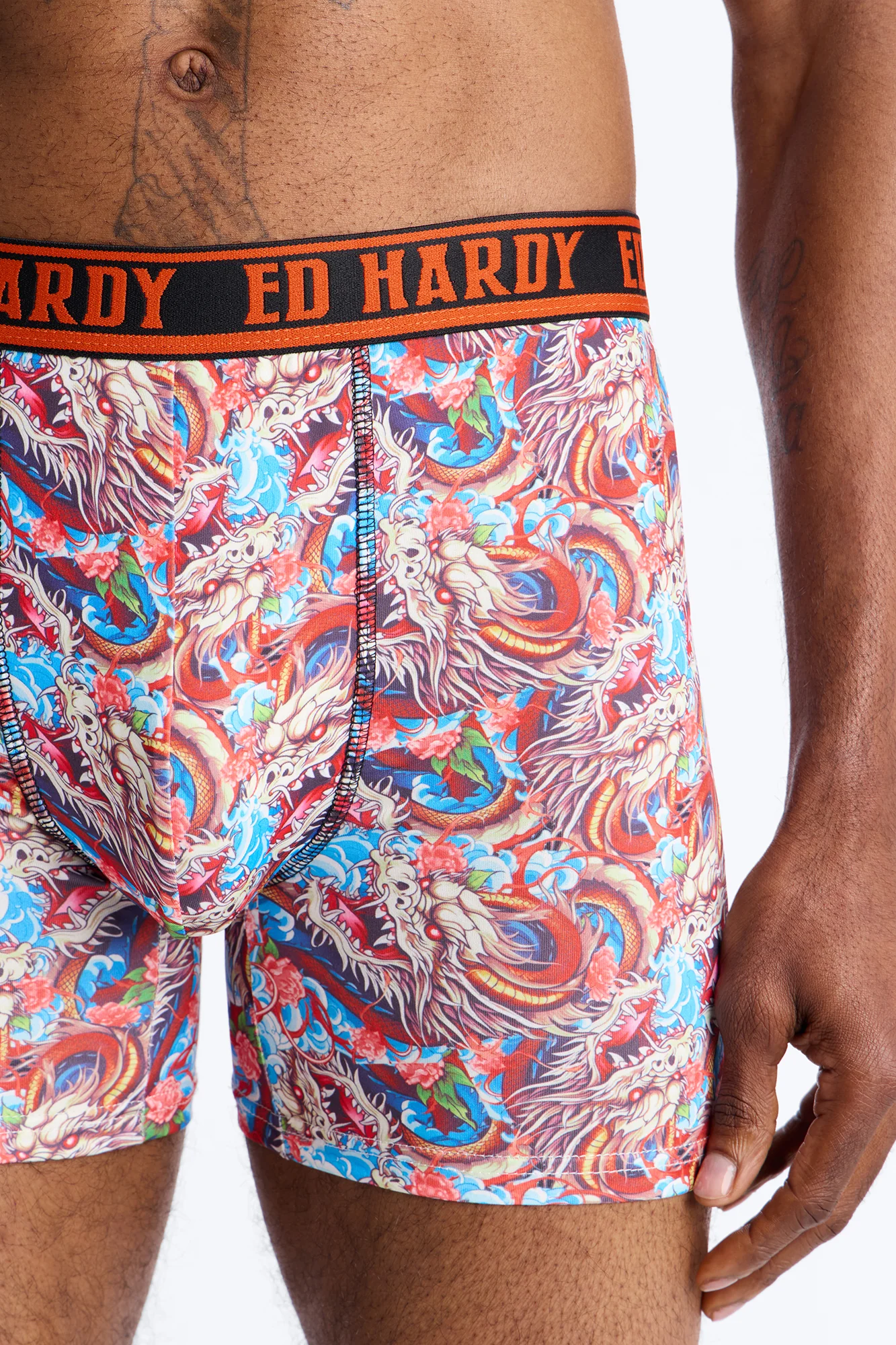 Inferno Scales Ed Hardy 2 Pack Cartoon Boxer Briefs - Multi Color - Image 4