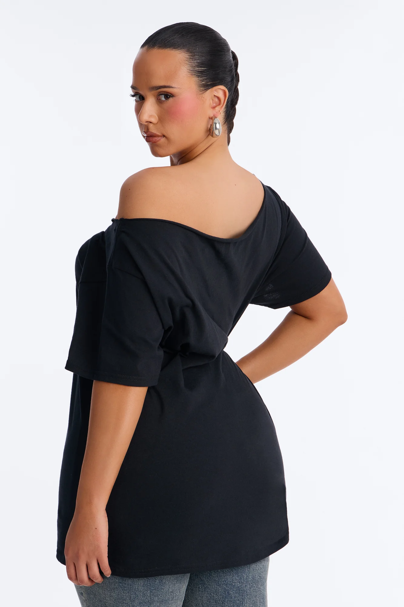 Internet Sensation Off Shoulder Top - Black - Image 8