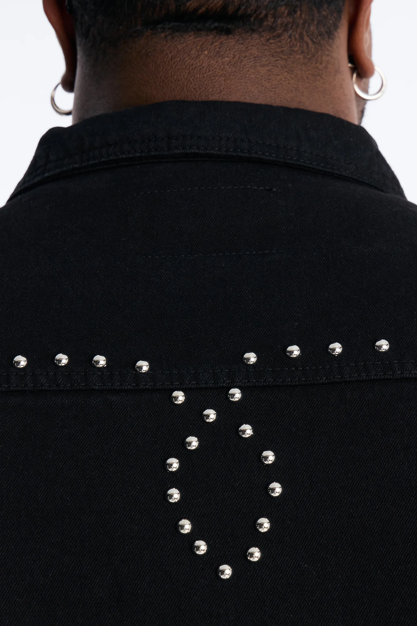 Iron Outlaw Denim Trucker Jacket - Black - Image 9