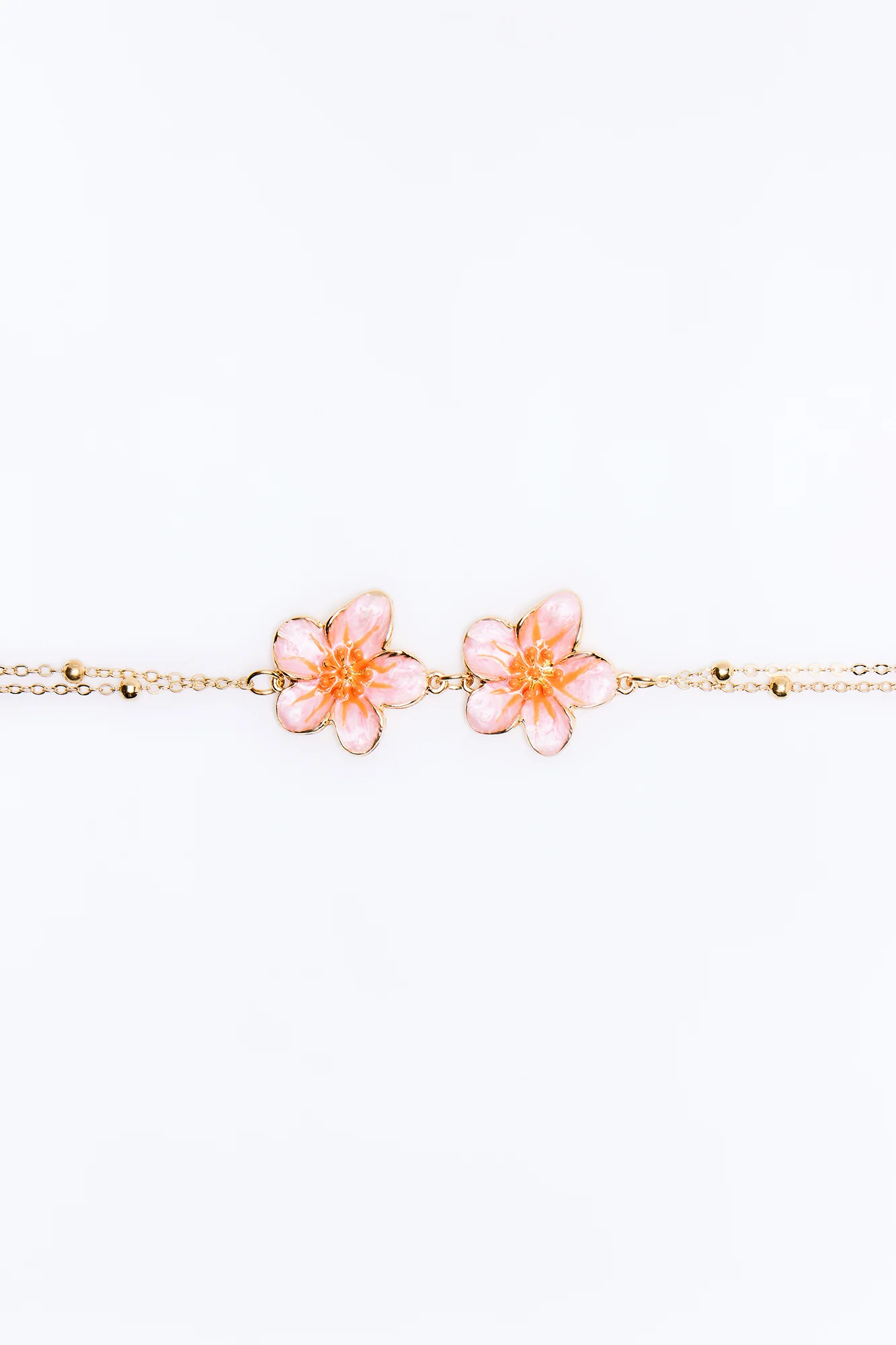 Island Glow Belly Chain - Gold/Pink - Image 3