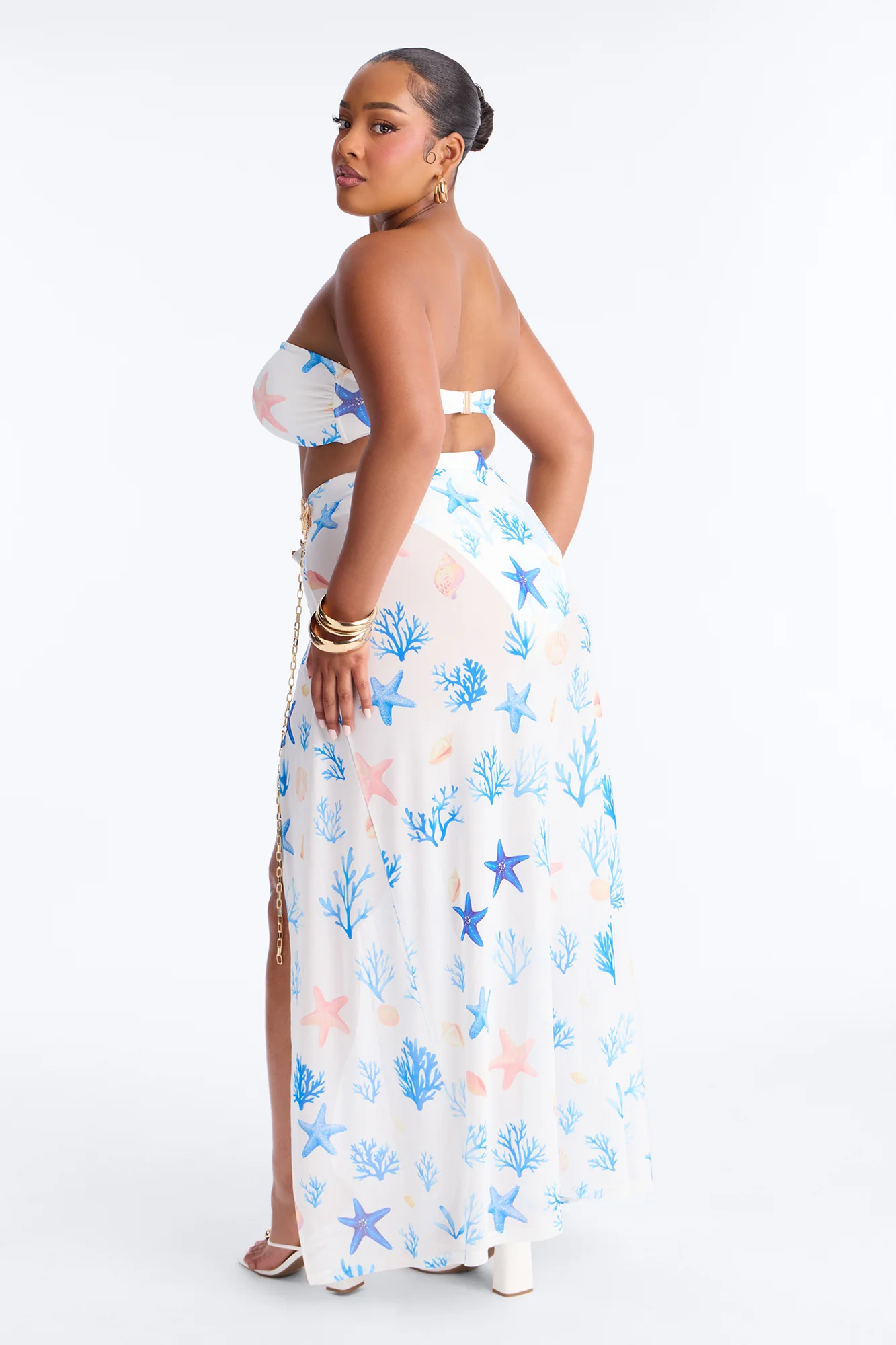 Island Nights Bikini And Sarong - White/combo - Image 10