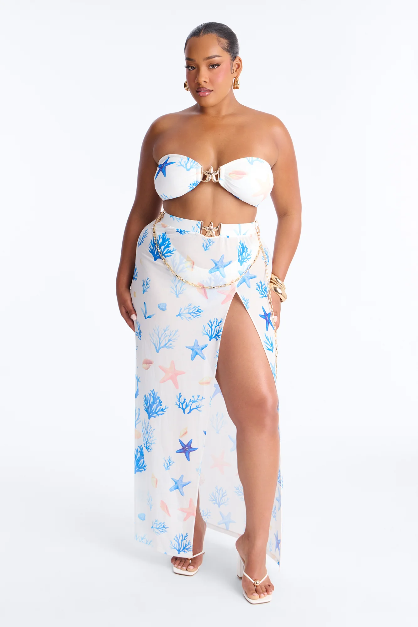 Island Nights Bikini And Sarong - White/combo - Image 7
