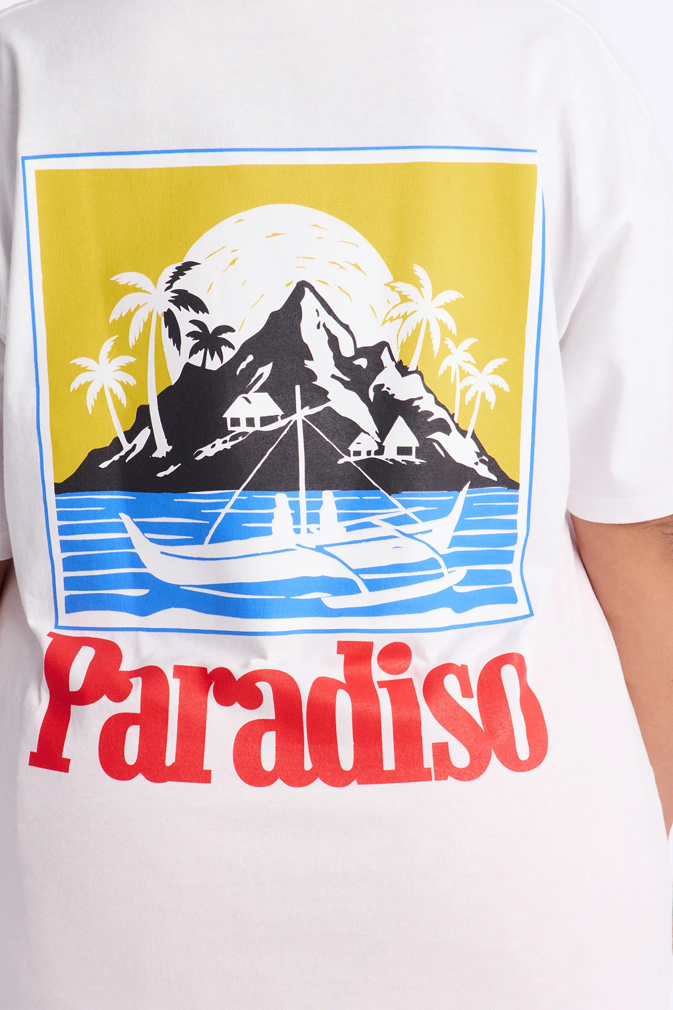 Island Paradiso Boxy Tee - White - Image 9