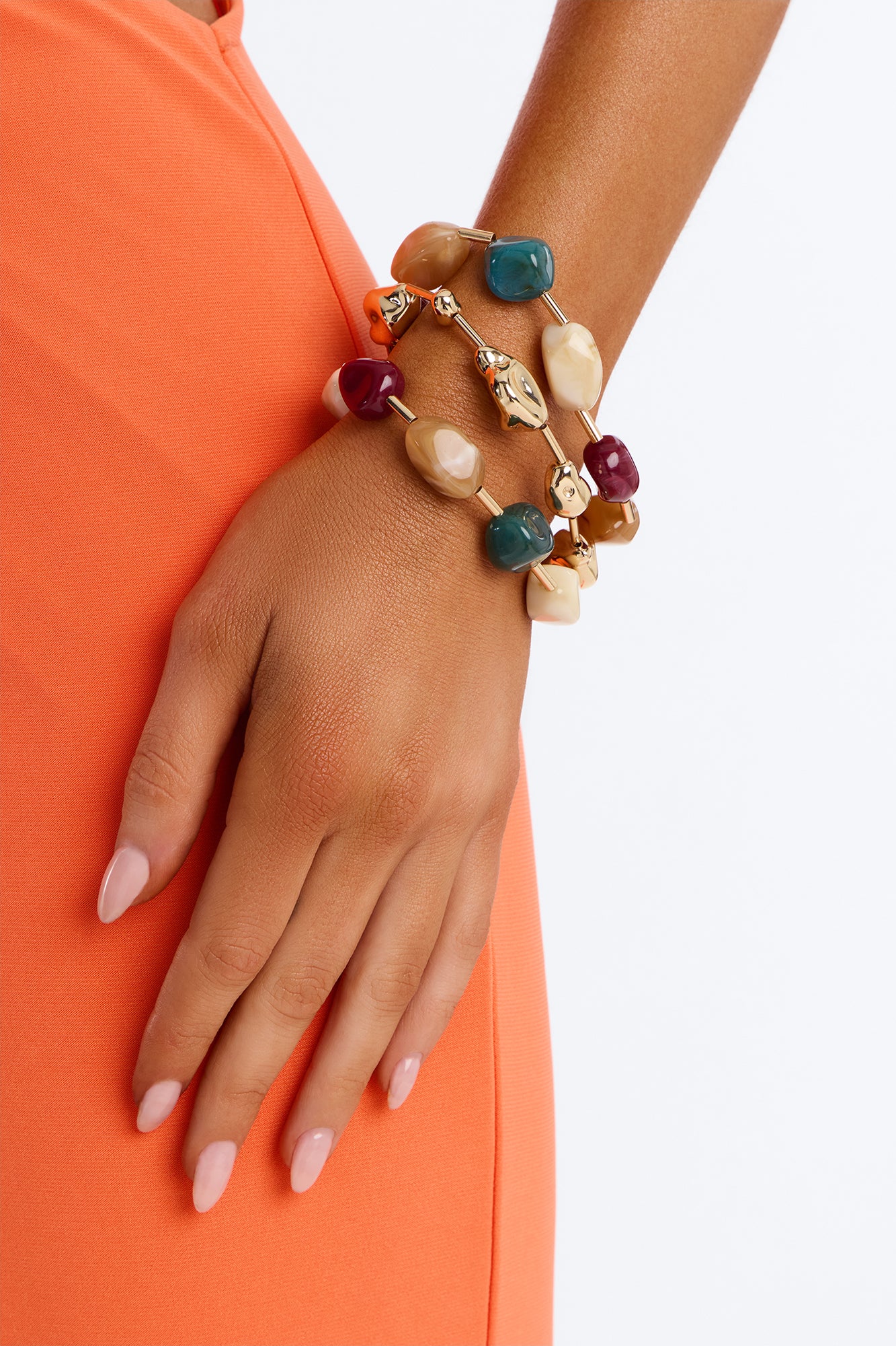 Island Reset 3 Piece Bracelet Set - Gold/Multi