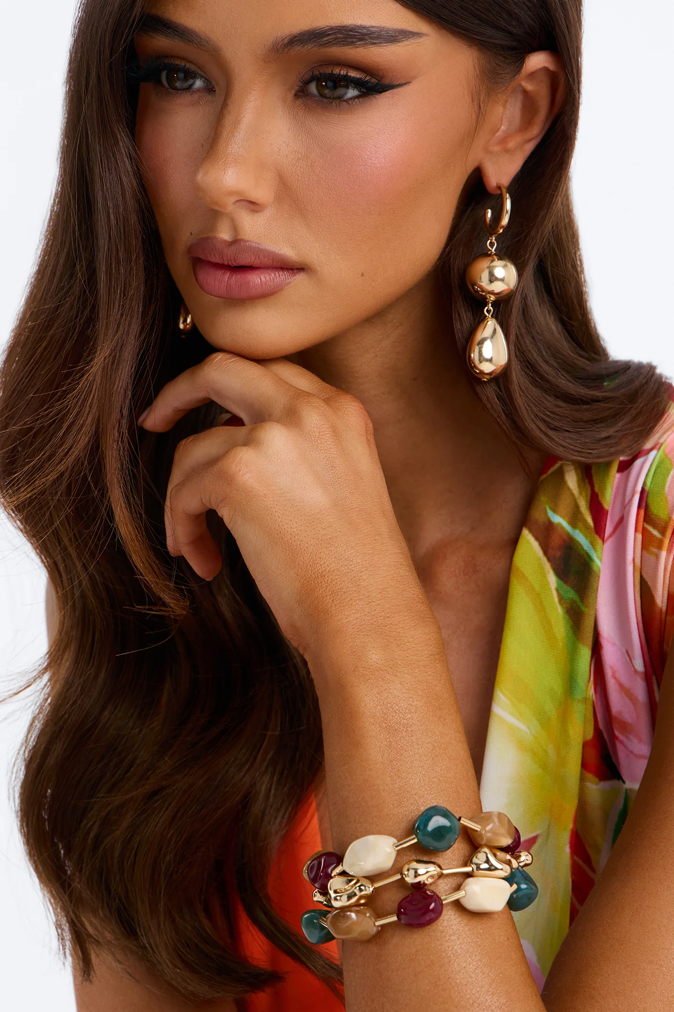 Island Reset 3 Piece Bracelet Set - Gold/Multi - Image 2