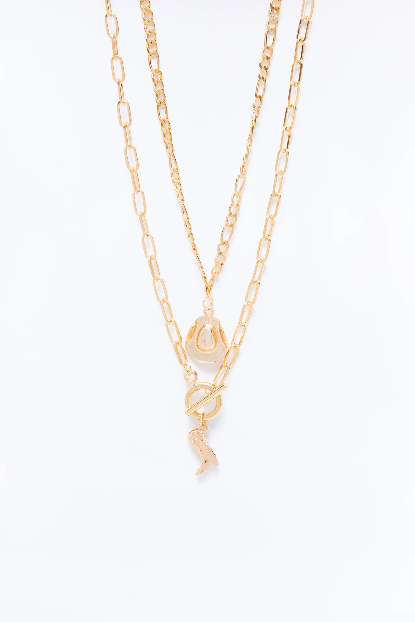 It's A Lifestyle Western Layered Necklace - Gold - Image 3
