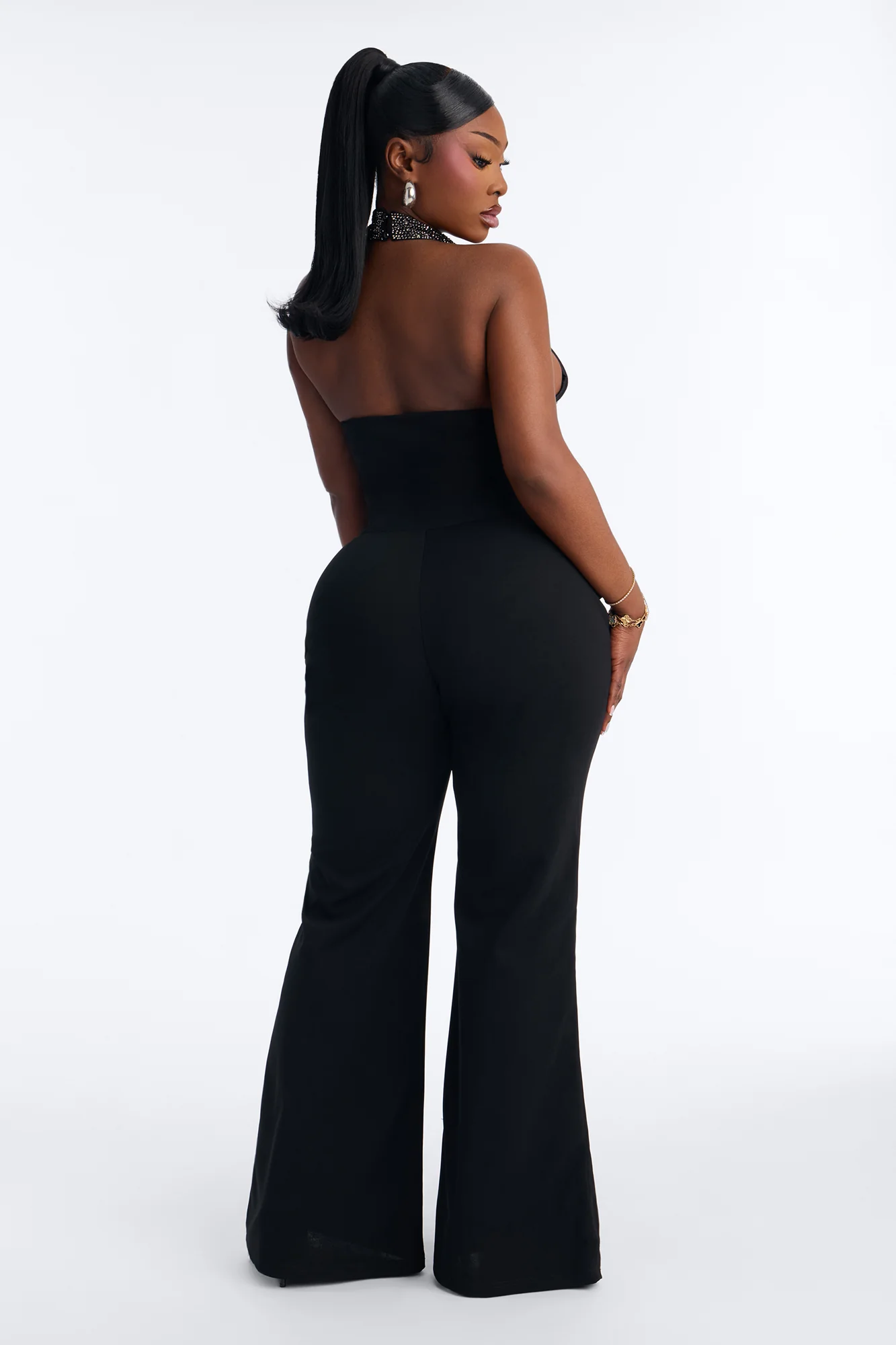 Its My Party Low Rise Flare Legging - Black - Image 7