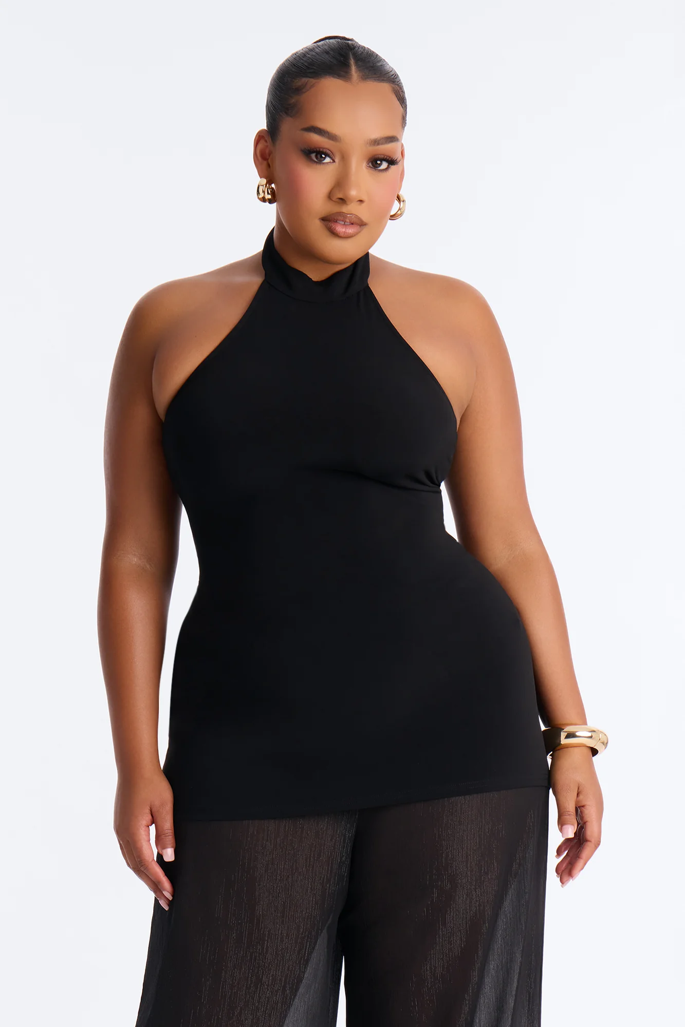 Jadey Tie Back Wide Leg - Black - Image 6