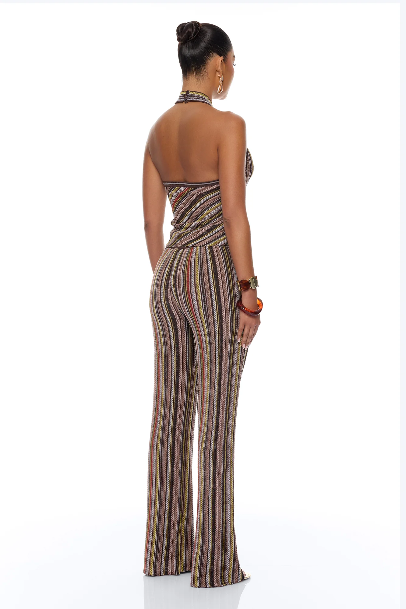 Jadyn Metallic Sweater Pant Set - Multi Color - Image 4
