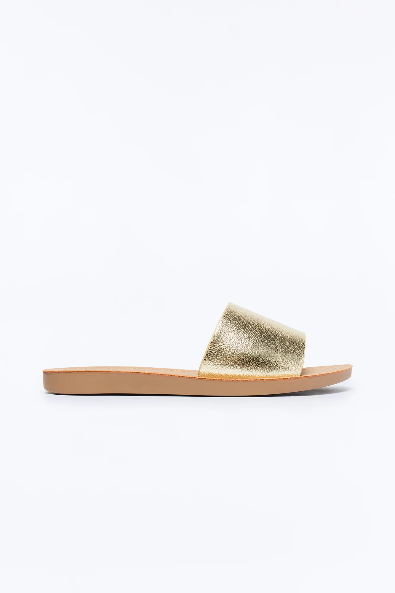 Janie Flat Sandals - Gold