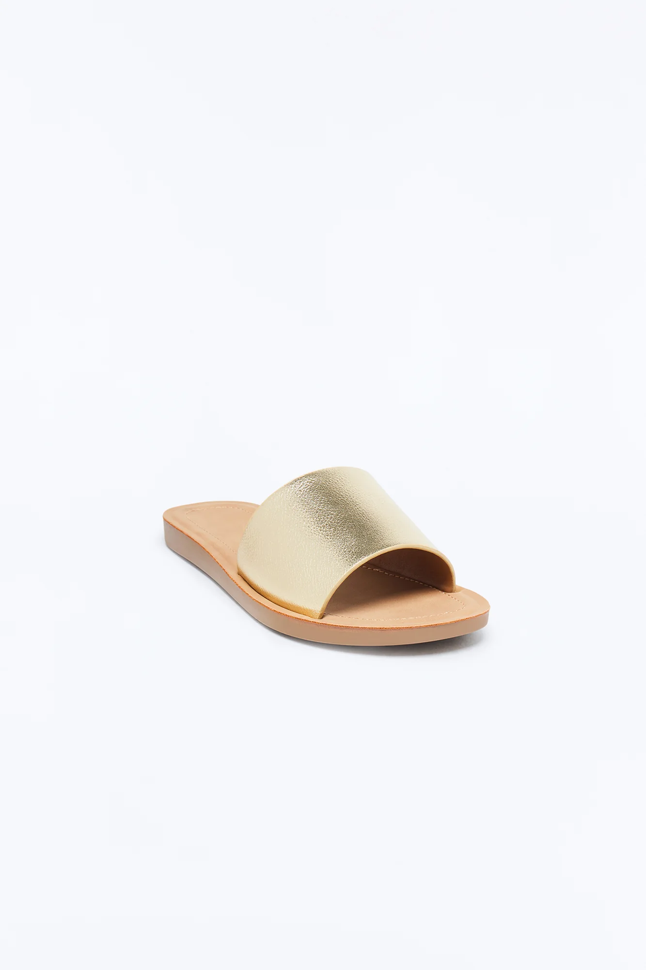 Janie Flat Sandals - Gold - Image 2