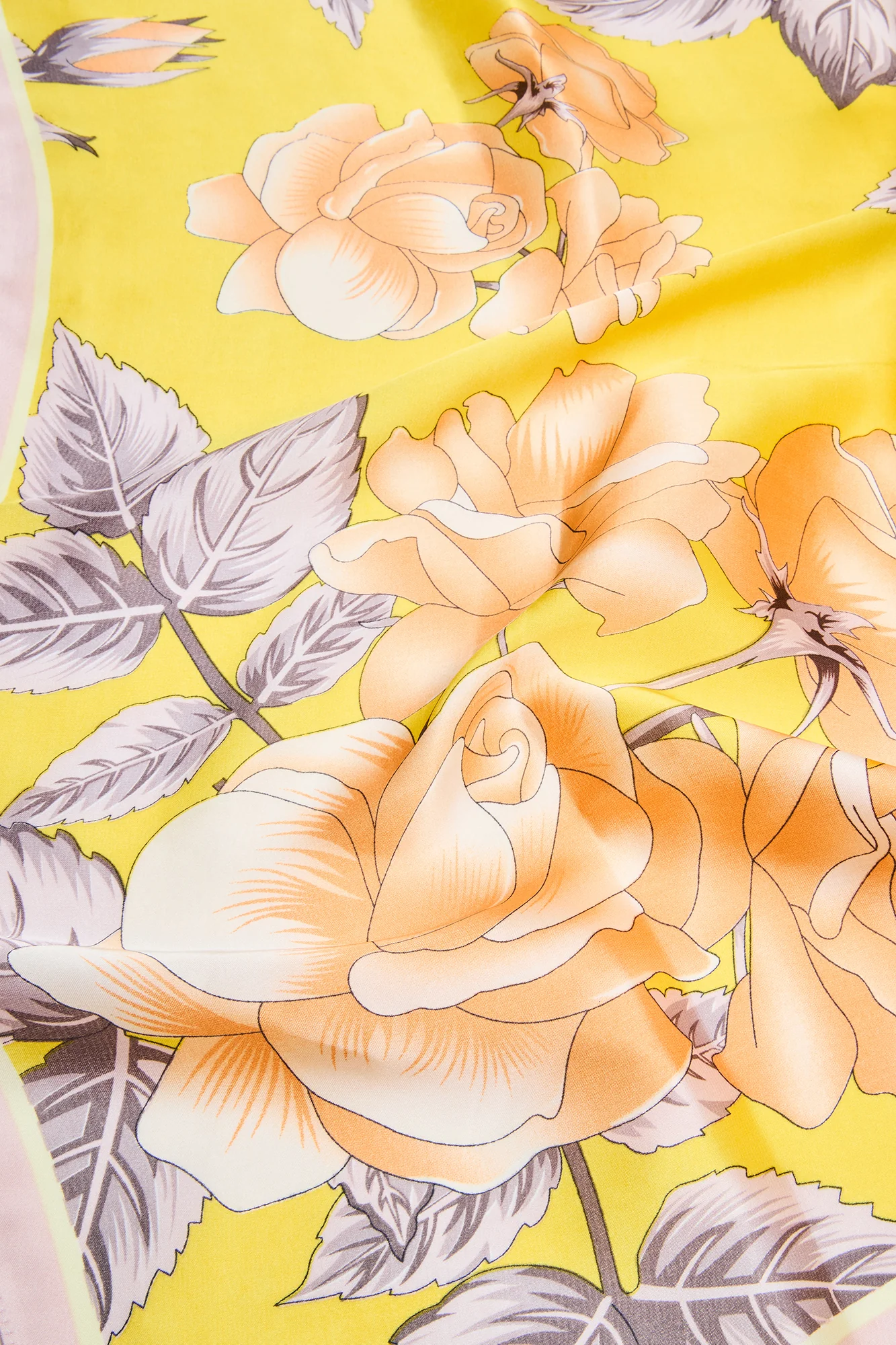 Japanese Garden Head Scarf - Yellow/combo - Image 2
