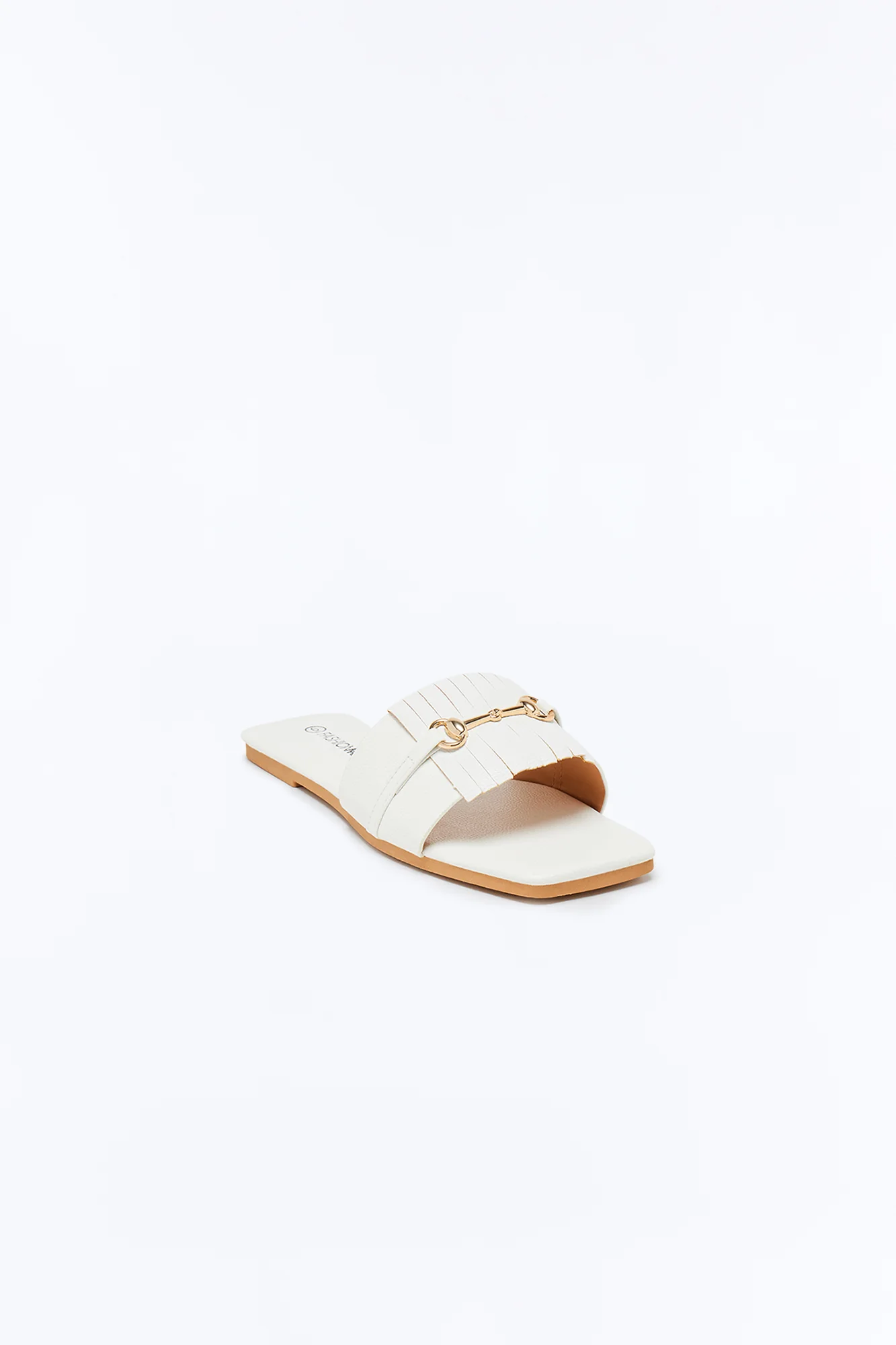 Jay Hardware Slip On Sandals - White - Image 2