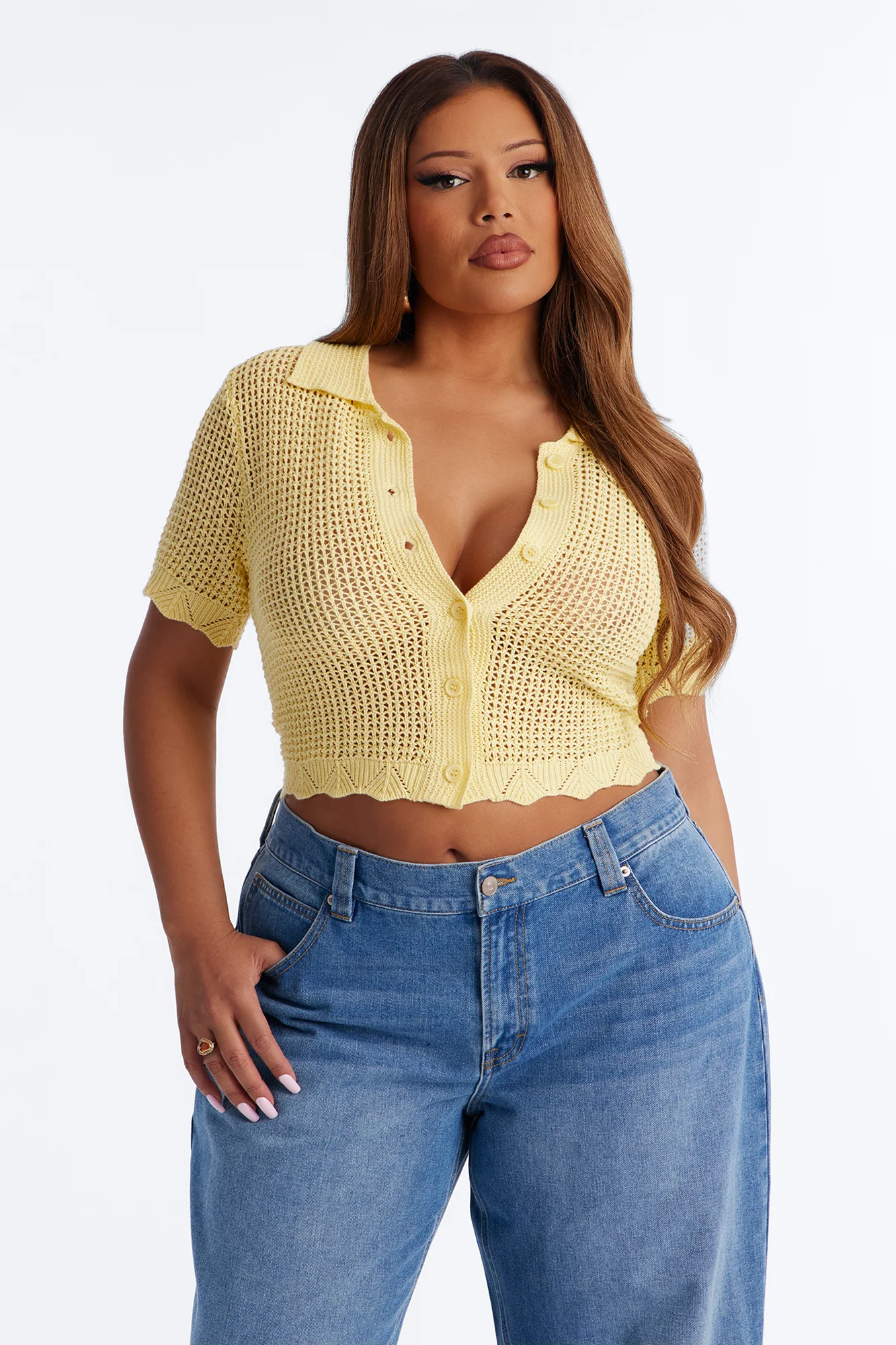 Jazzy Sweater Shirt - Butter Yellow - Image 5