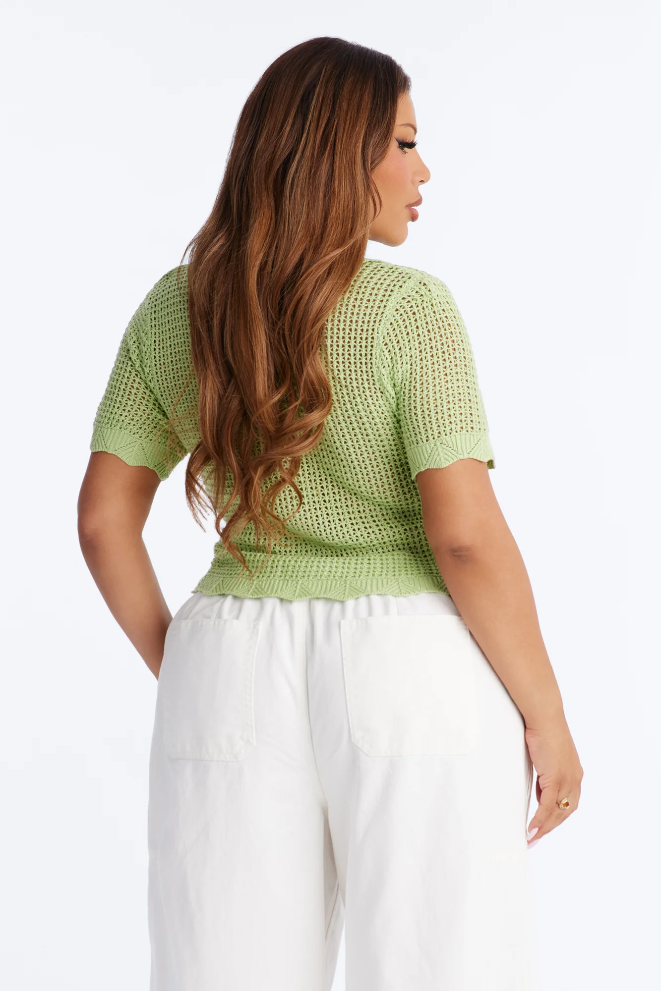 Jazzy Sweater Shirt - Sage - Image 8