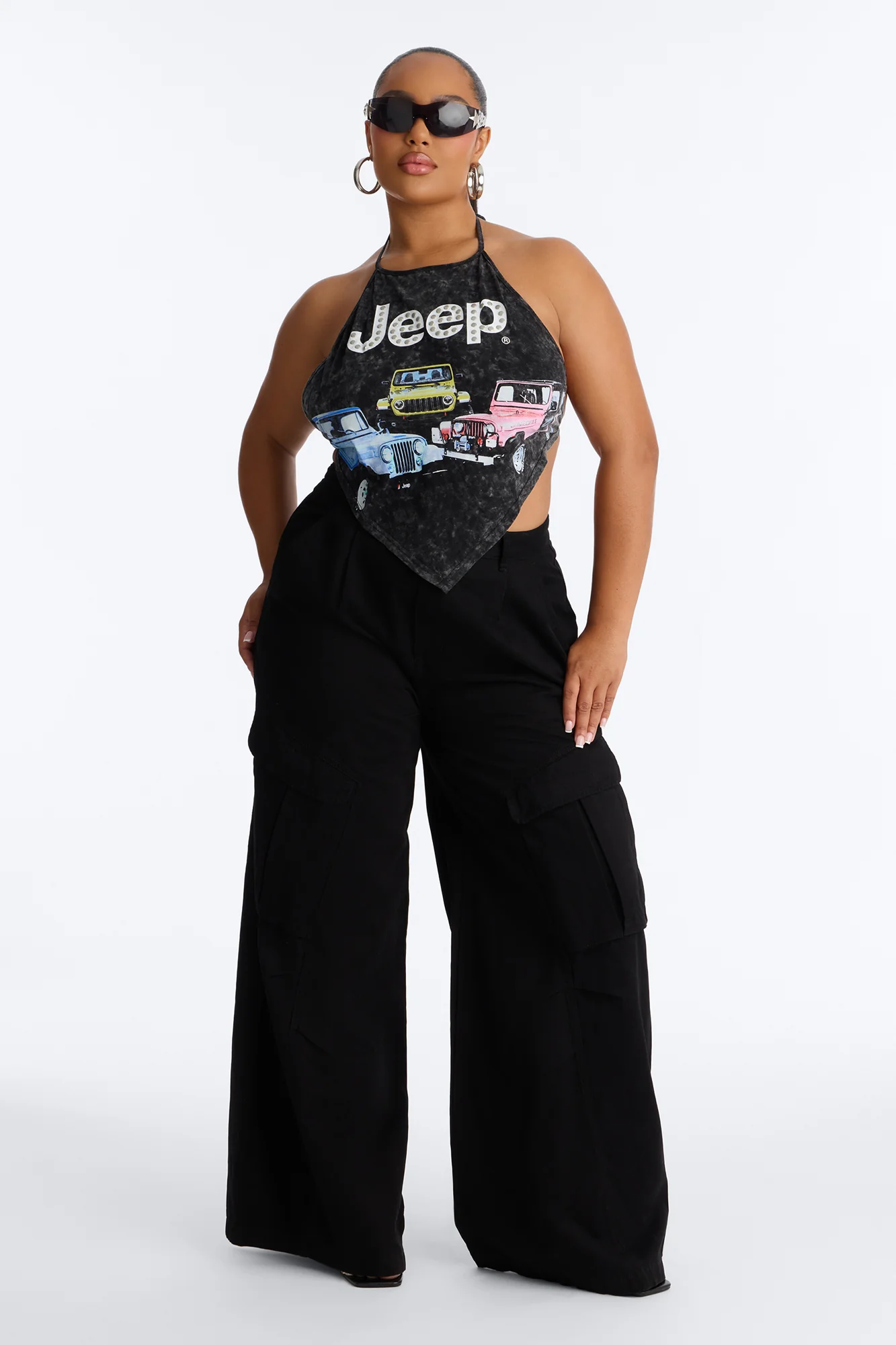 Jeep Open Back Halter - Black Wash - Image 6