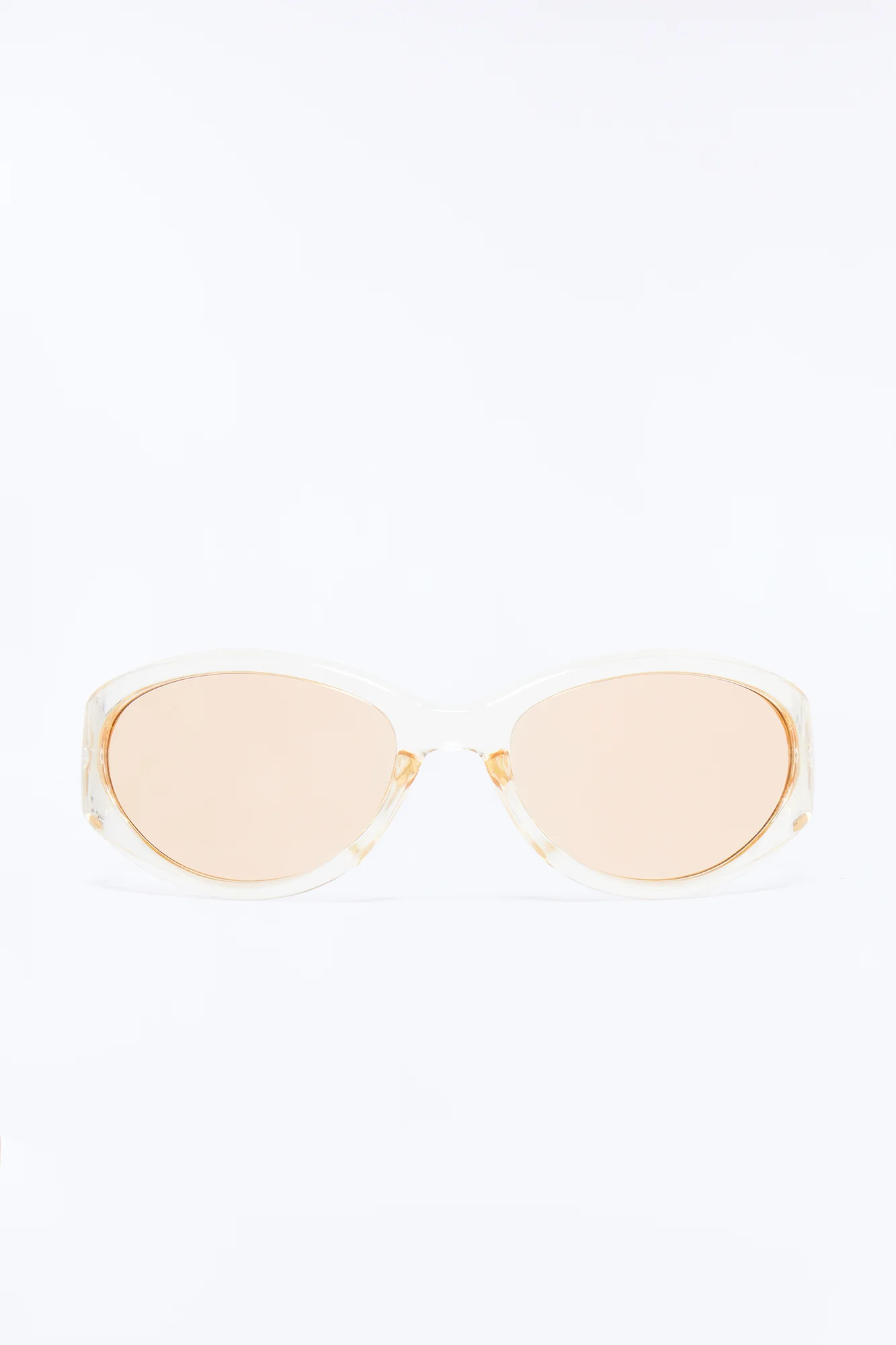 Jelly Bean Shield Sunglasses - Brown - Image 3