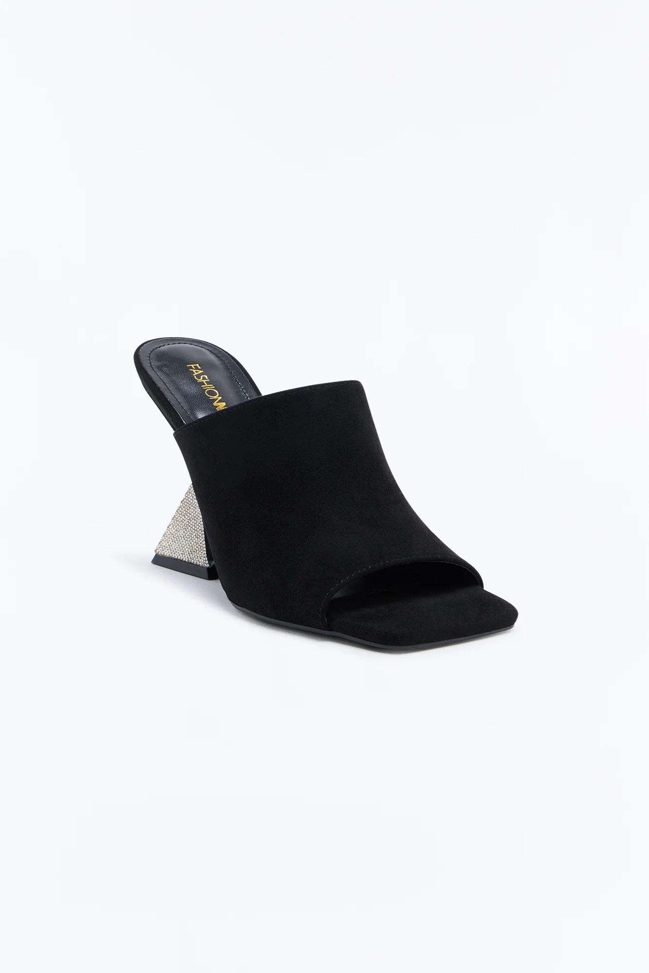 Jemima Rhinestone Novelty Wedges - Black