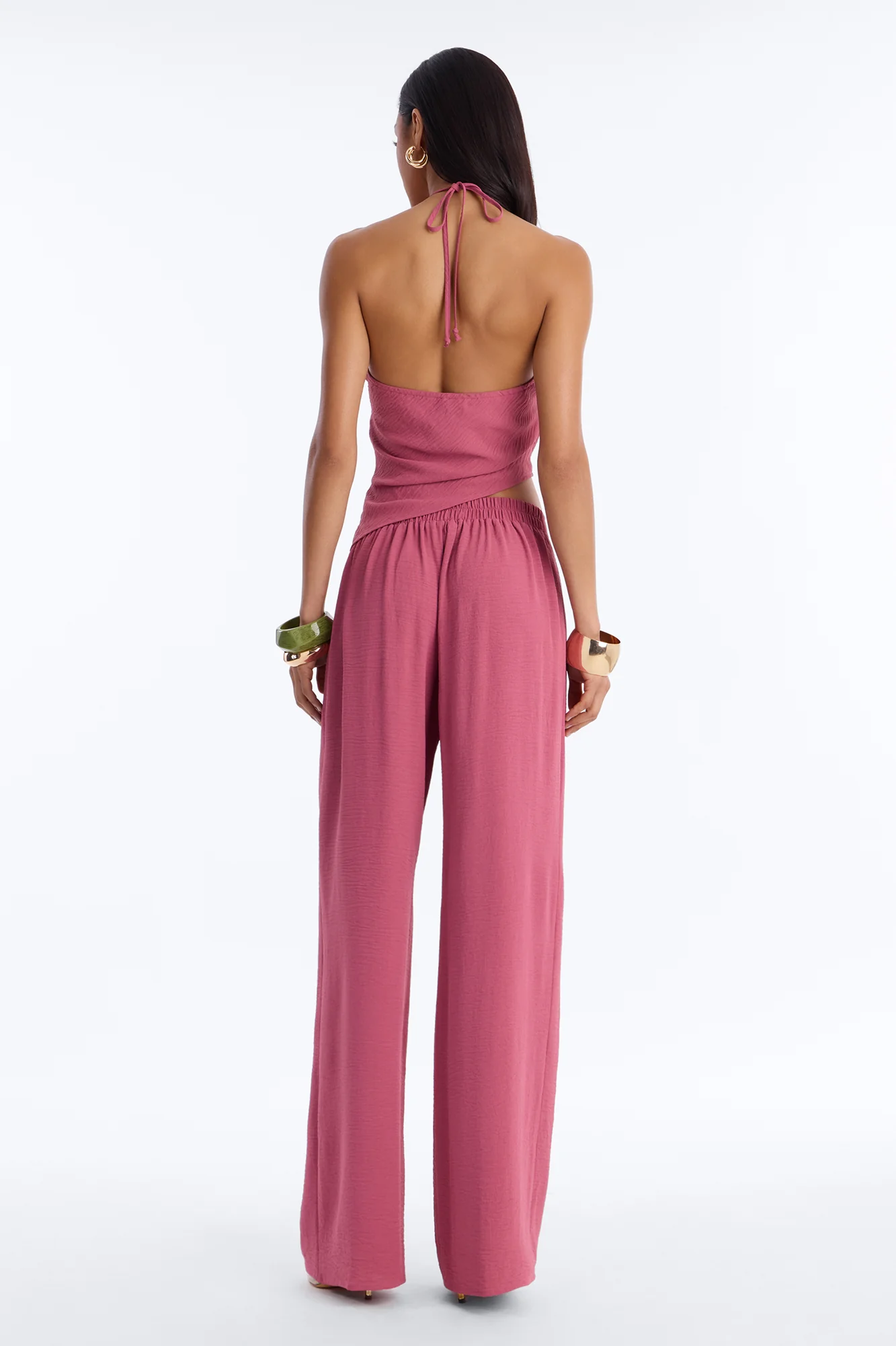 Jessica Hardware Halter Pant Set - Mauve - Image 4