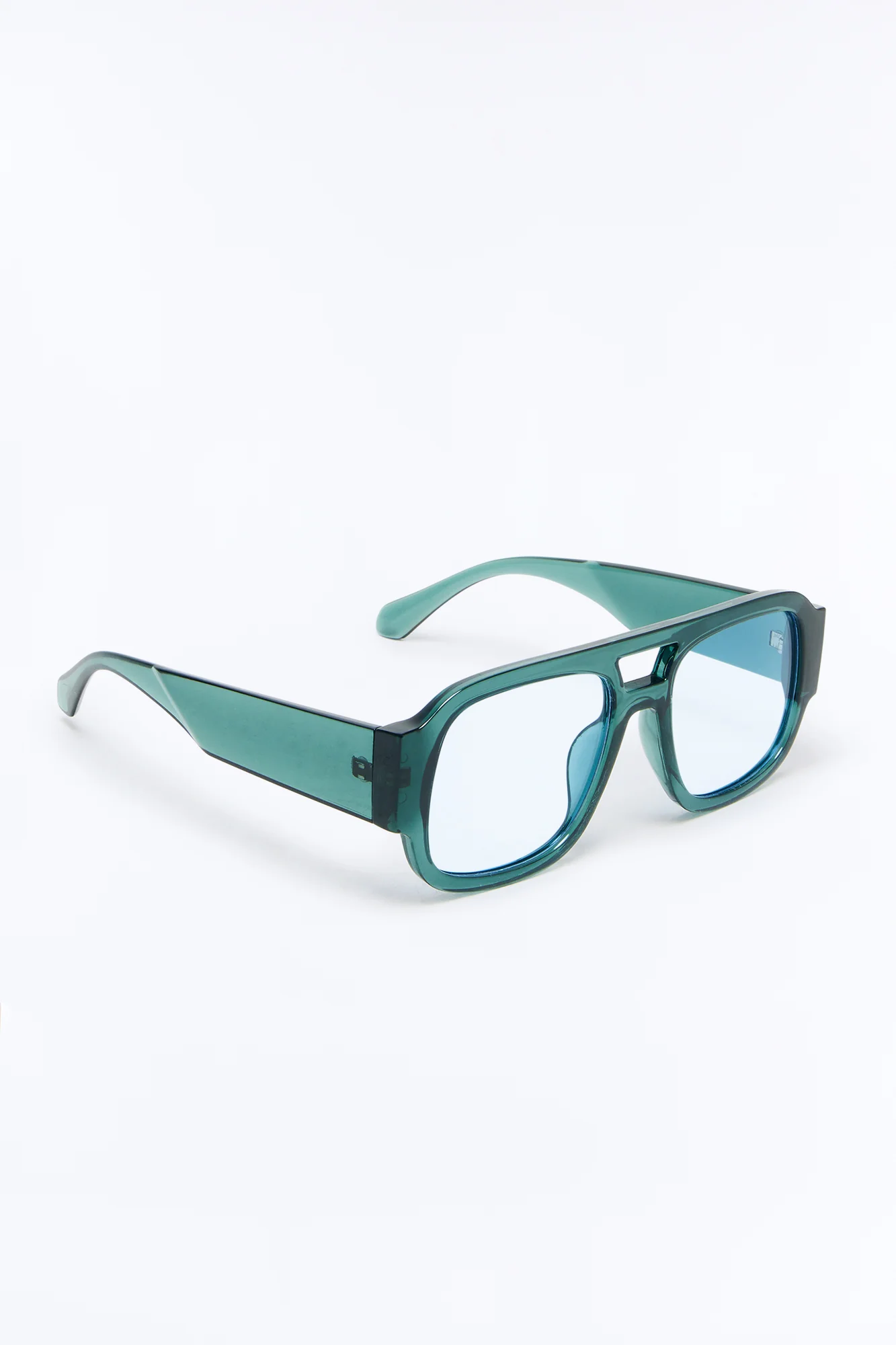 Jet Set Aviator Sunglasses - Teal - Image 4