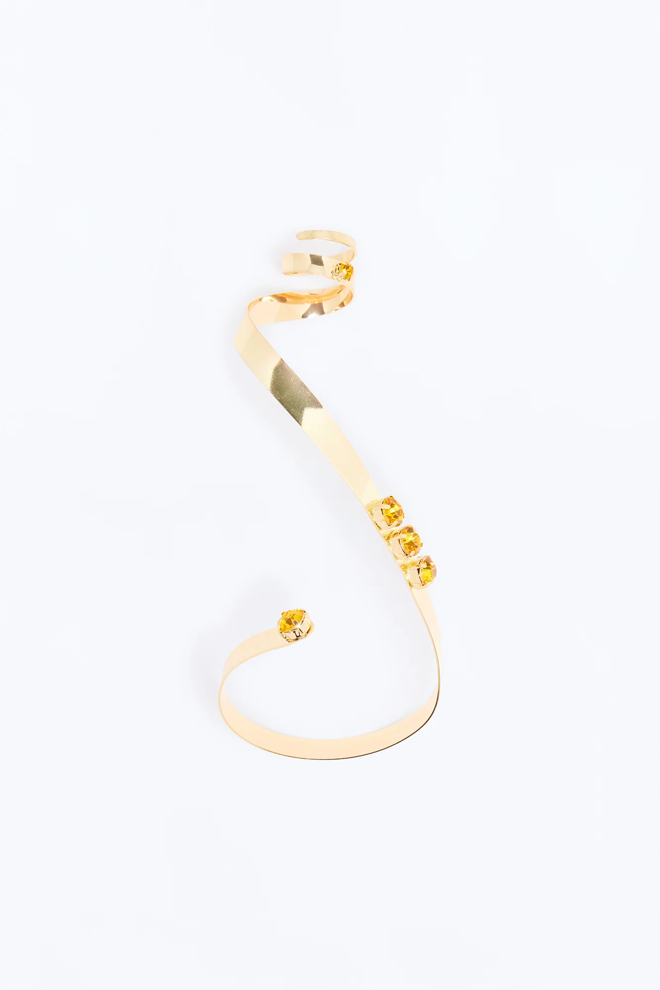 Jeweled Up Hand Chain - Gold/Yellow - Image 3