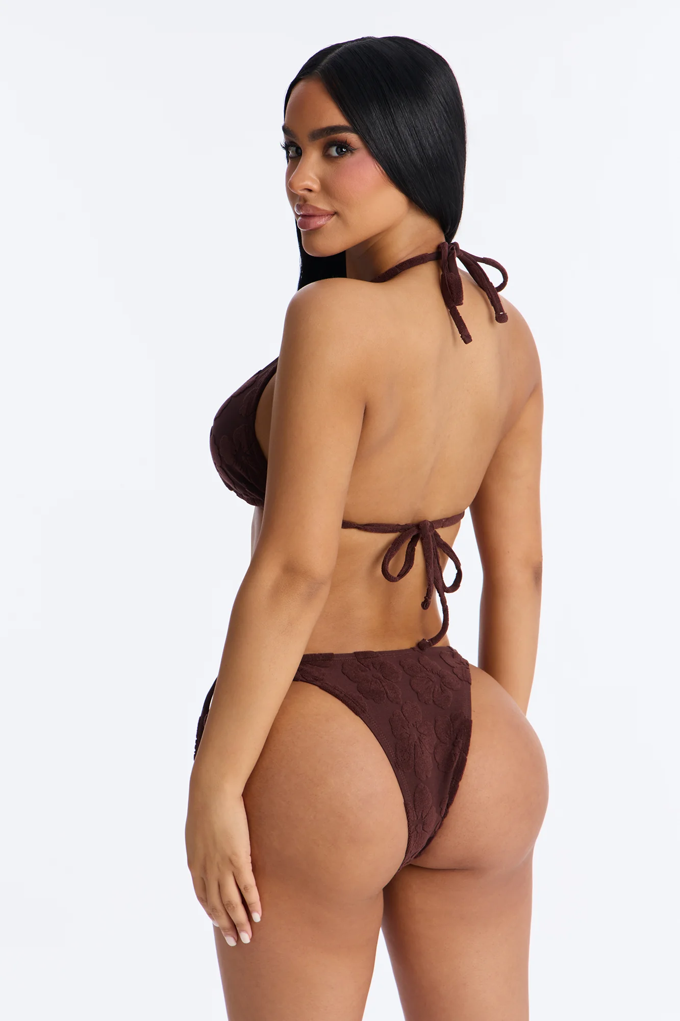 Joan 4 Piece Bikini Set - Chocolate - Image 4