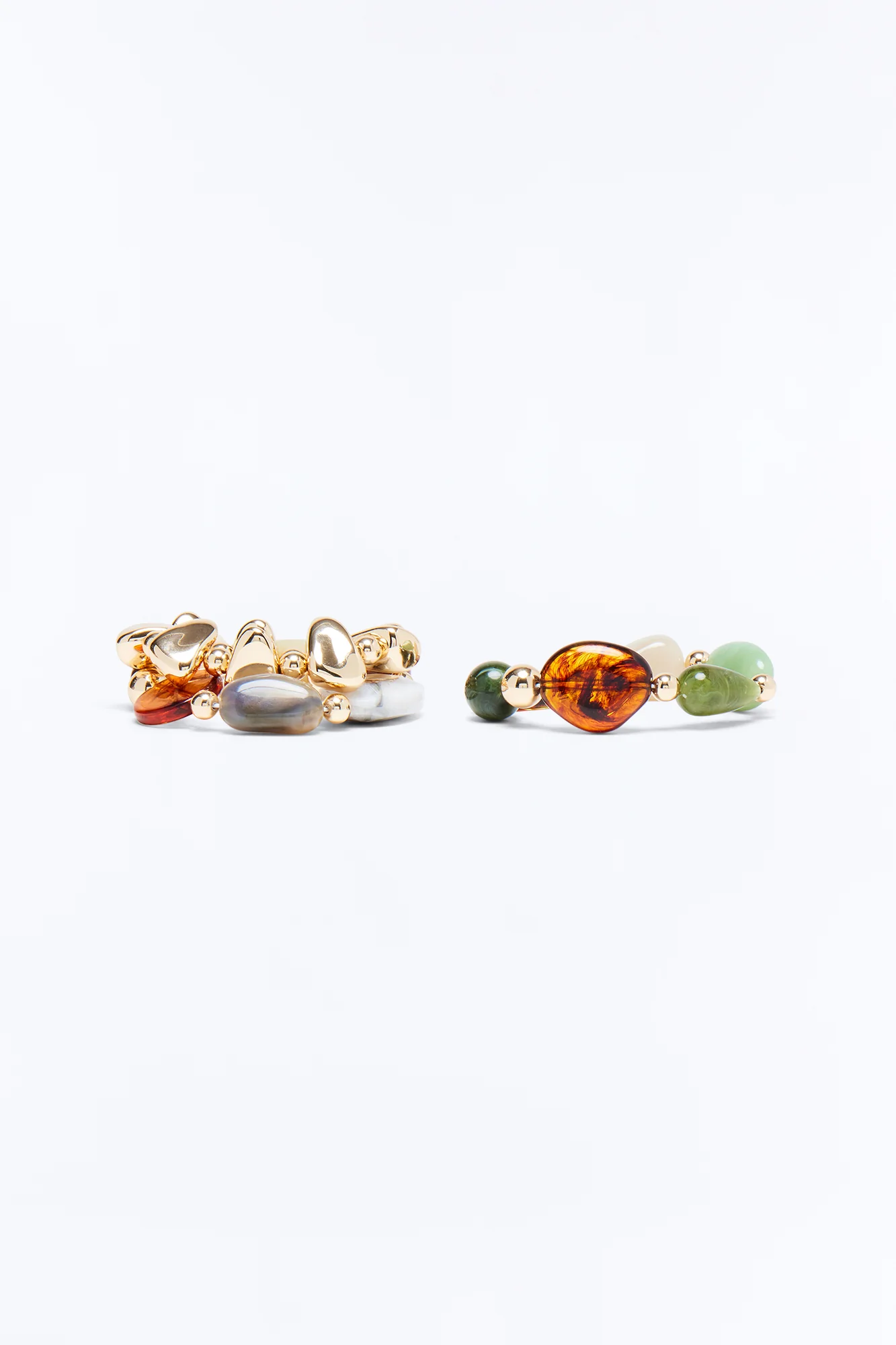Joyce Jeweled Stretch 3 Piece Bracelet Set - Multi Color - Image 3