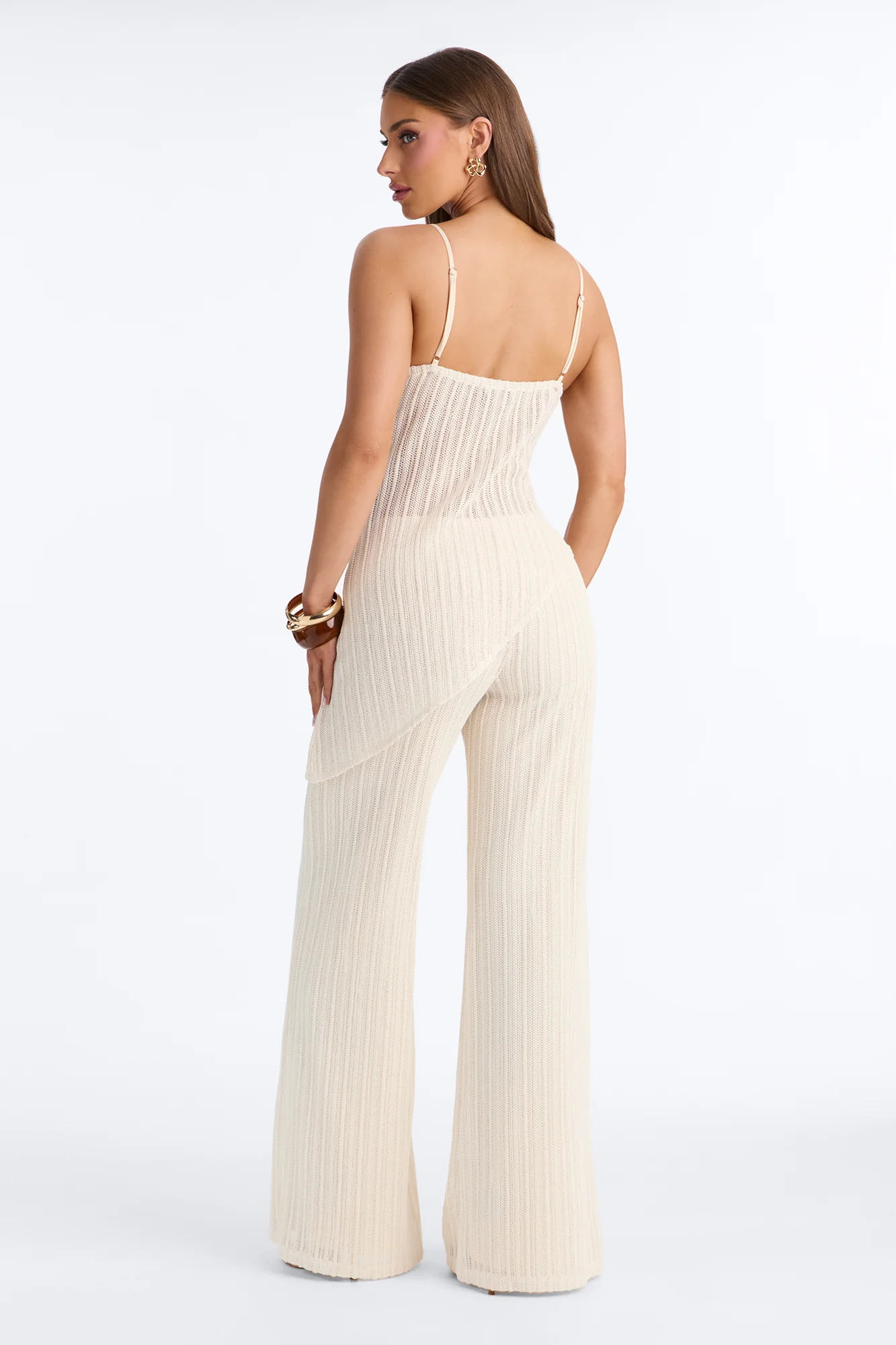 Judy Crochet Pant Set - Cream - Image 4