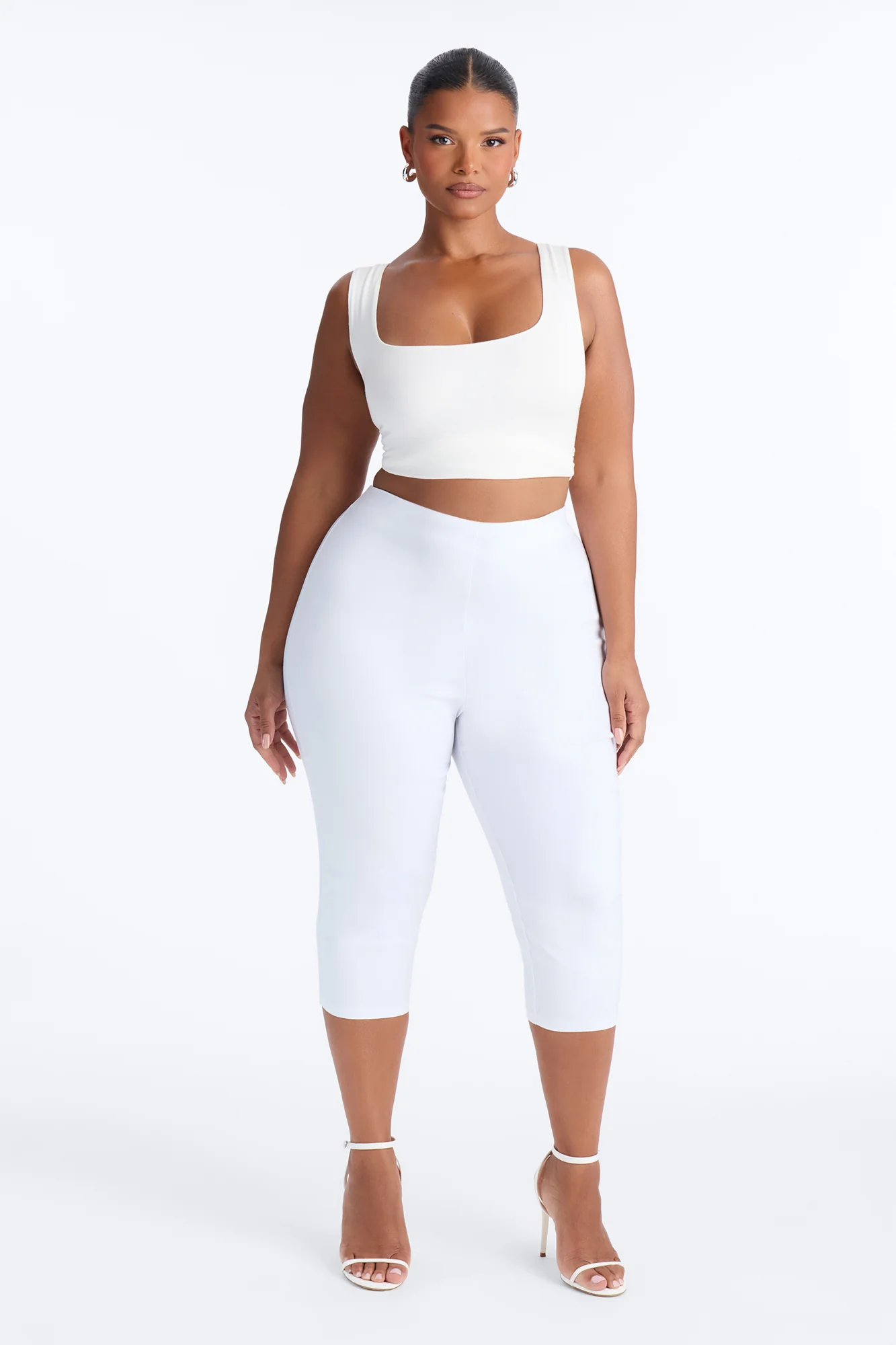 Just A Girl Capri Pant - White - Image 5