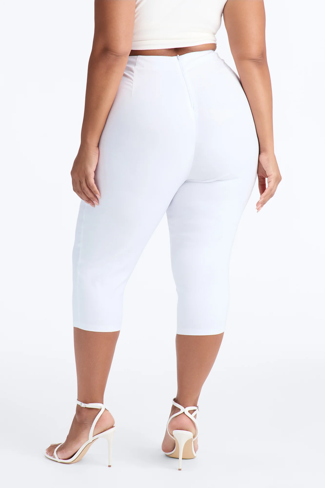 Just A Girl Capri Pant - White - Image 7
