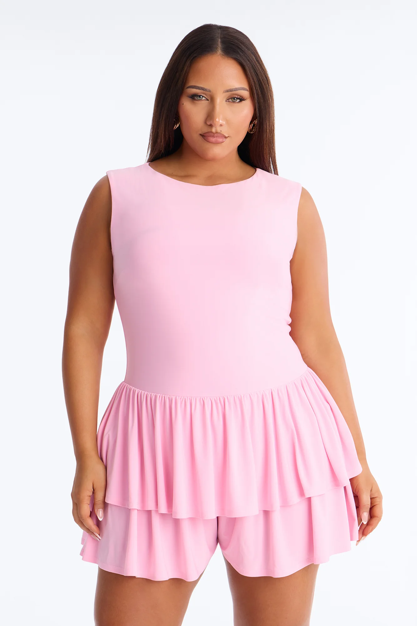 Just A Girl Romper - Pink - Image 6
