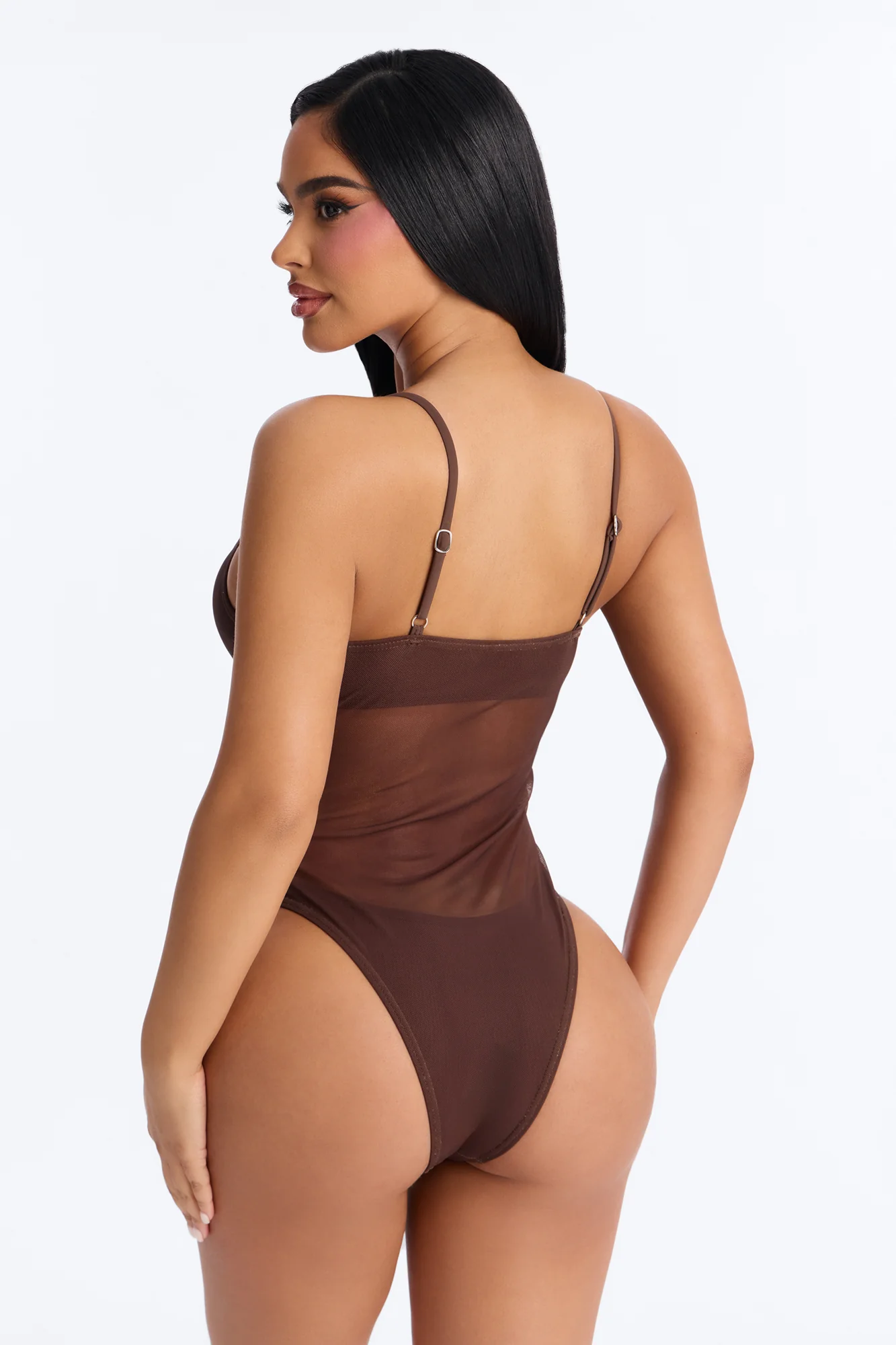 Just Can't Stop 1 Piece Swimsuit - Brown/combo - Image 3