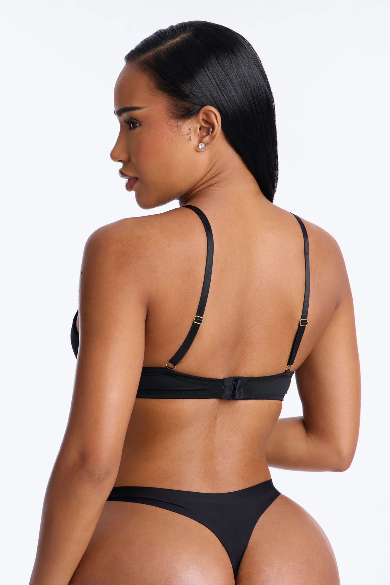 Just Once Underwire Mega Push Up Bra - Black - Image 3