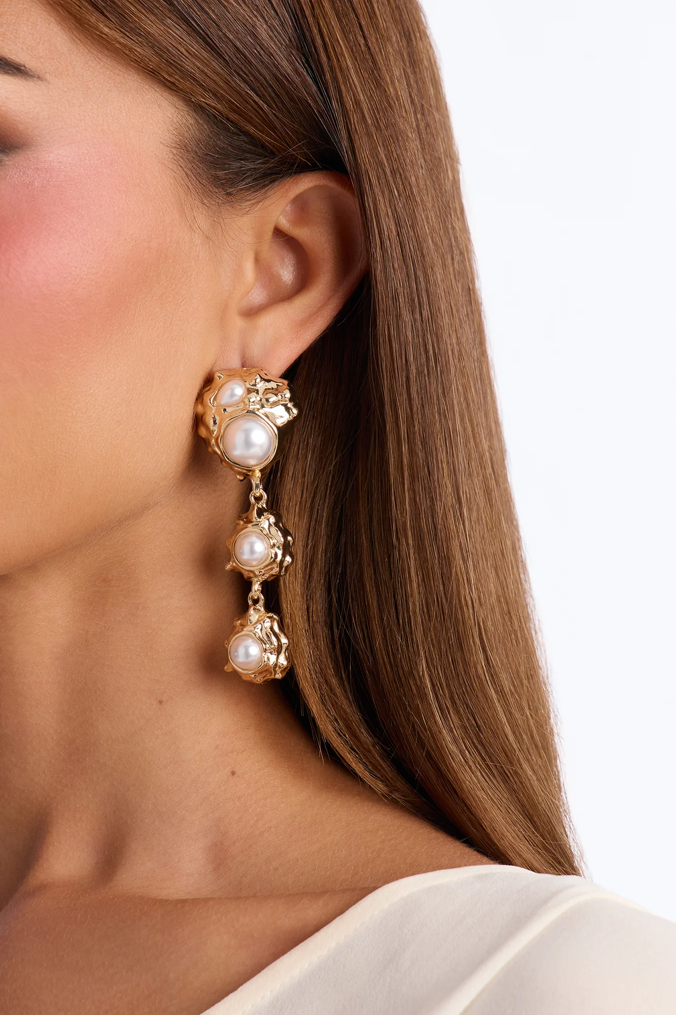 Just Out Hardware Drop Earrings - Gold